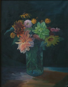 Blumenstrauß in Gläserner Vase