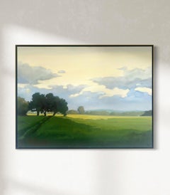 "Abendstimmung" Landschaftsbild Ölgemälde