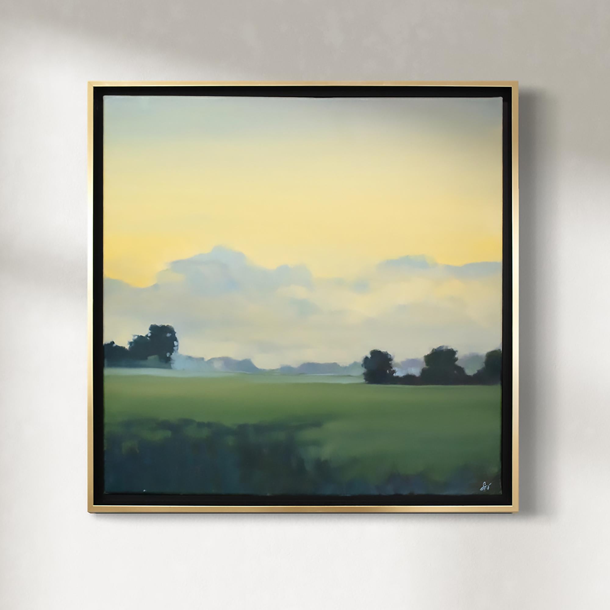 Stephanie Johnson Landscape Painting - "Clearing" Landscape Oil Painting