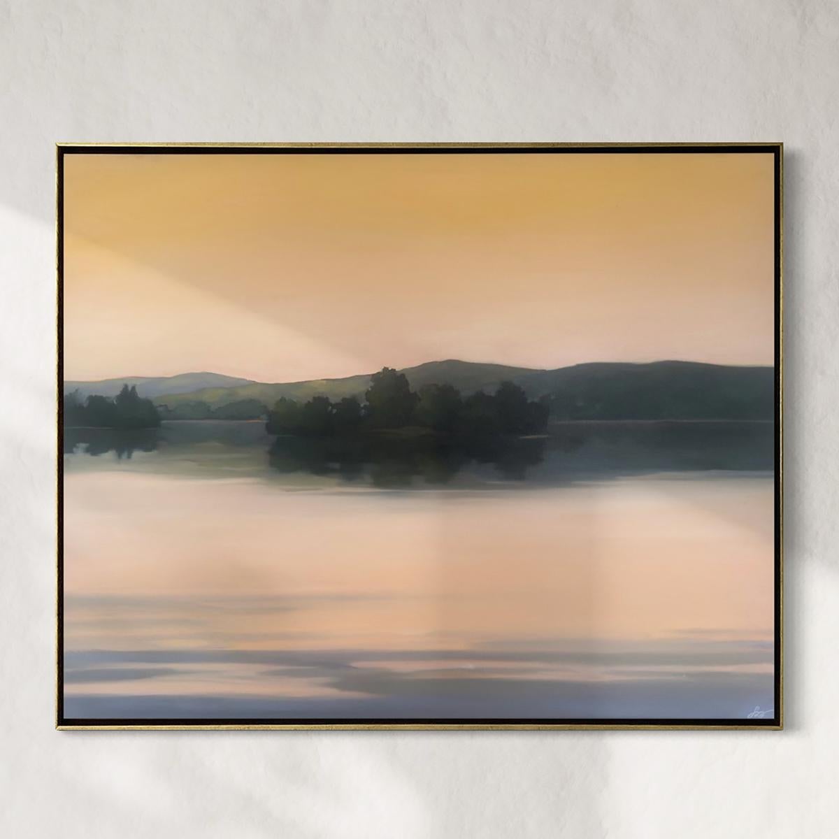 Ölgemälde "Dämmerungswasser" Landschaft