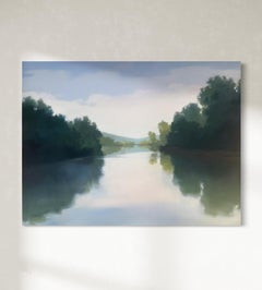 Ölgemälde "Wasser berühren" Landschaft