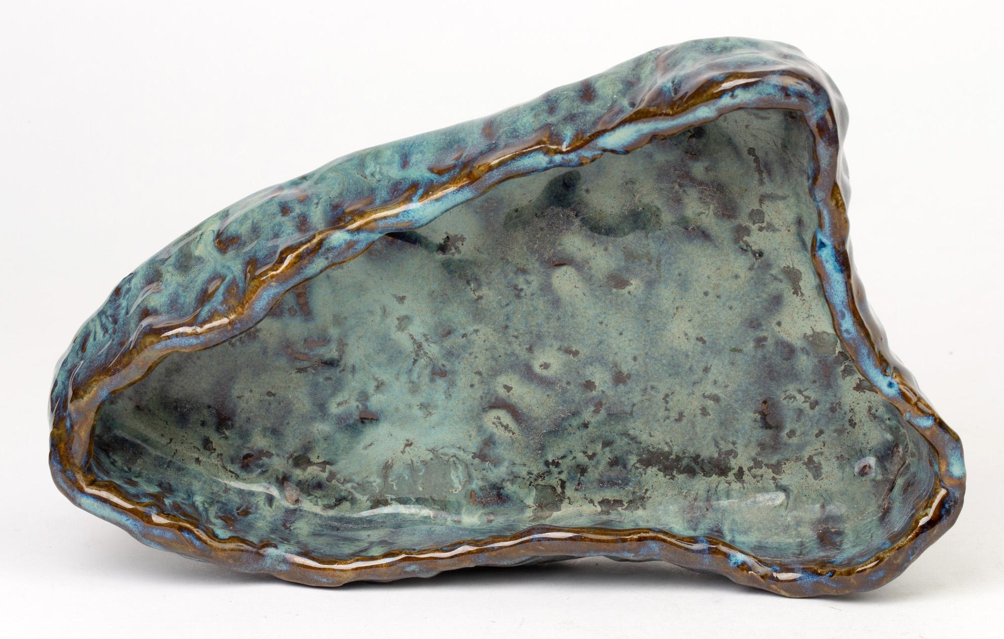 20th Century Stephanie Kalan Studio Pottery Sculptural Glazed Bowl
