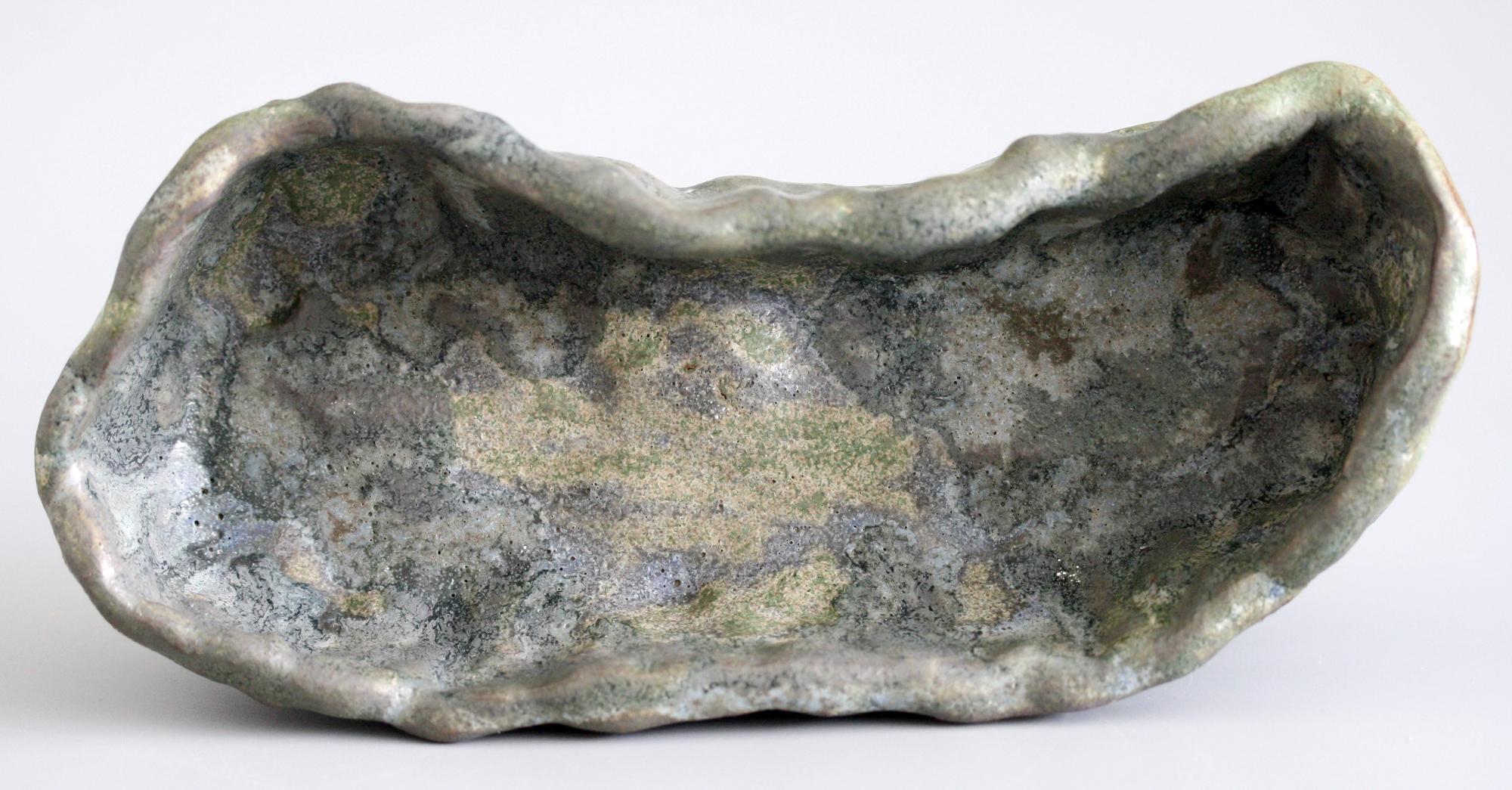 Stephanie Kalan Studio Pottery Hand Formed Brutalist Sculptural Bowl 2
