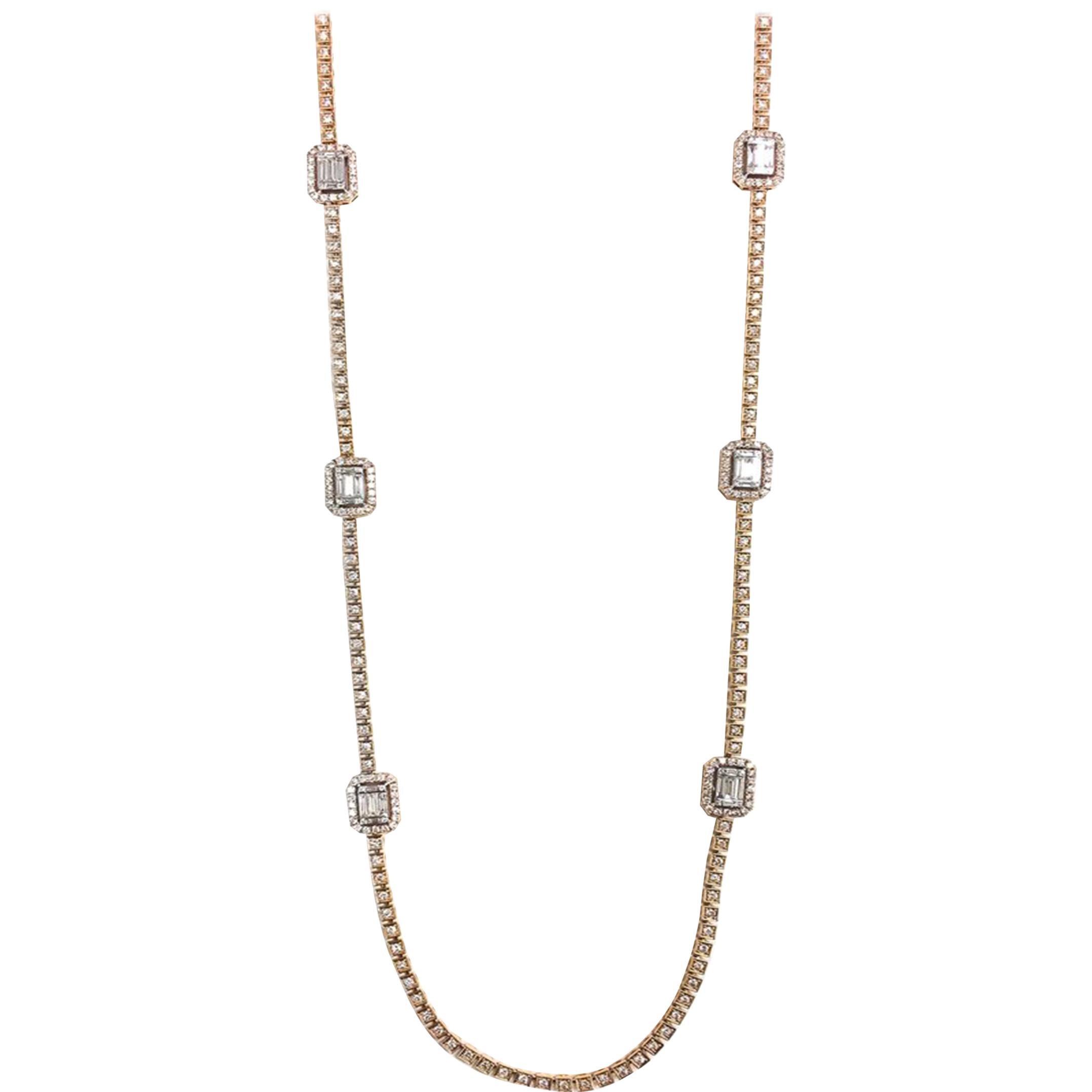 Stephanie Kantis 47.1 Carats Diamond Necklace  For Sale