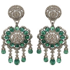 Stephanie Kantis Emerald Diamond Earrings