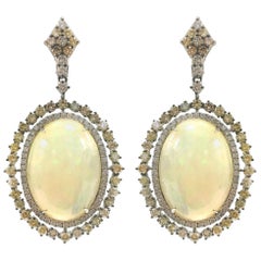 Stephanie Kantis Ethiopian Opal Set With Diamond Earrings