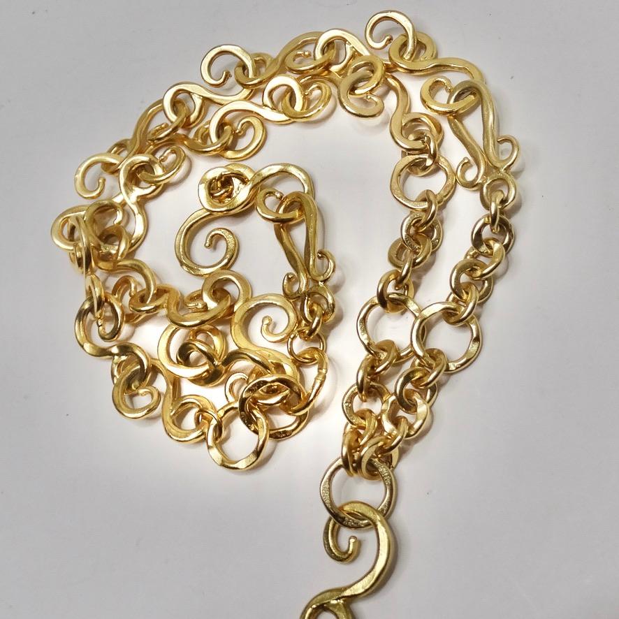 Stephanie Kantis Gold Pendent Necklace In Excellent Condition For Sale In Scottsdale, AZ