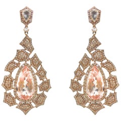 Stephanie Kantis Morganite Diamond Earrings