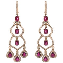 Stephanie Kantis Ruby Diamond Earrings