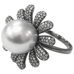 Stephanie Kantis Tahitian Pearl Diamond Ring