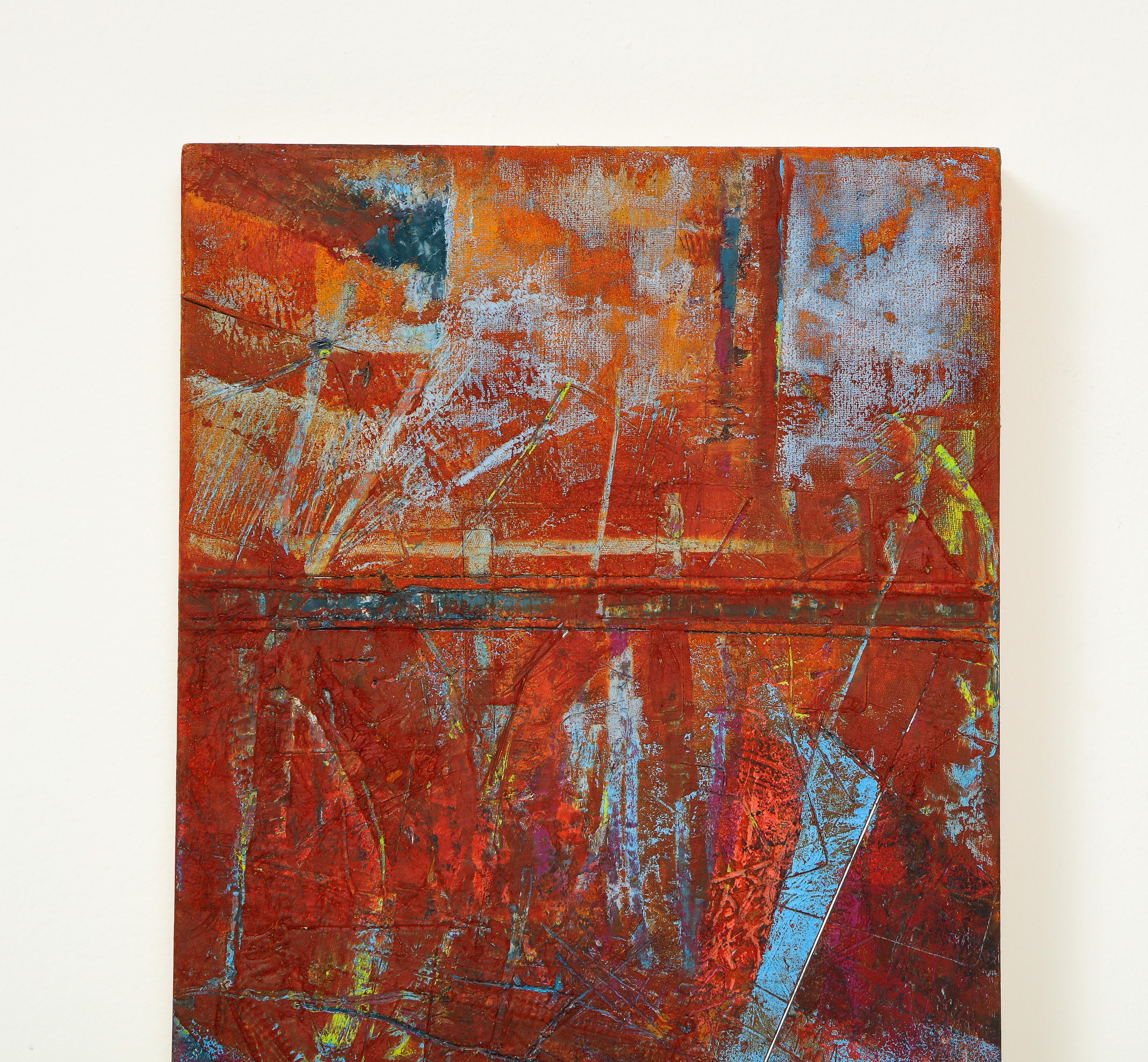 Stephanie Massaux 
Distress
2021
Mixed media on cradled board

A collection of her recent work is currently on exhibition at The Gallery at 200 LEX.

Stephanie Massaux is a native New York City artist whose painting is based on elaborate and