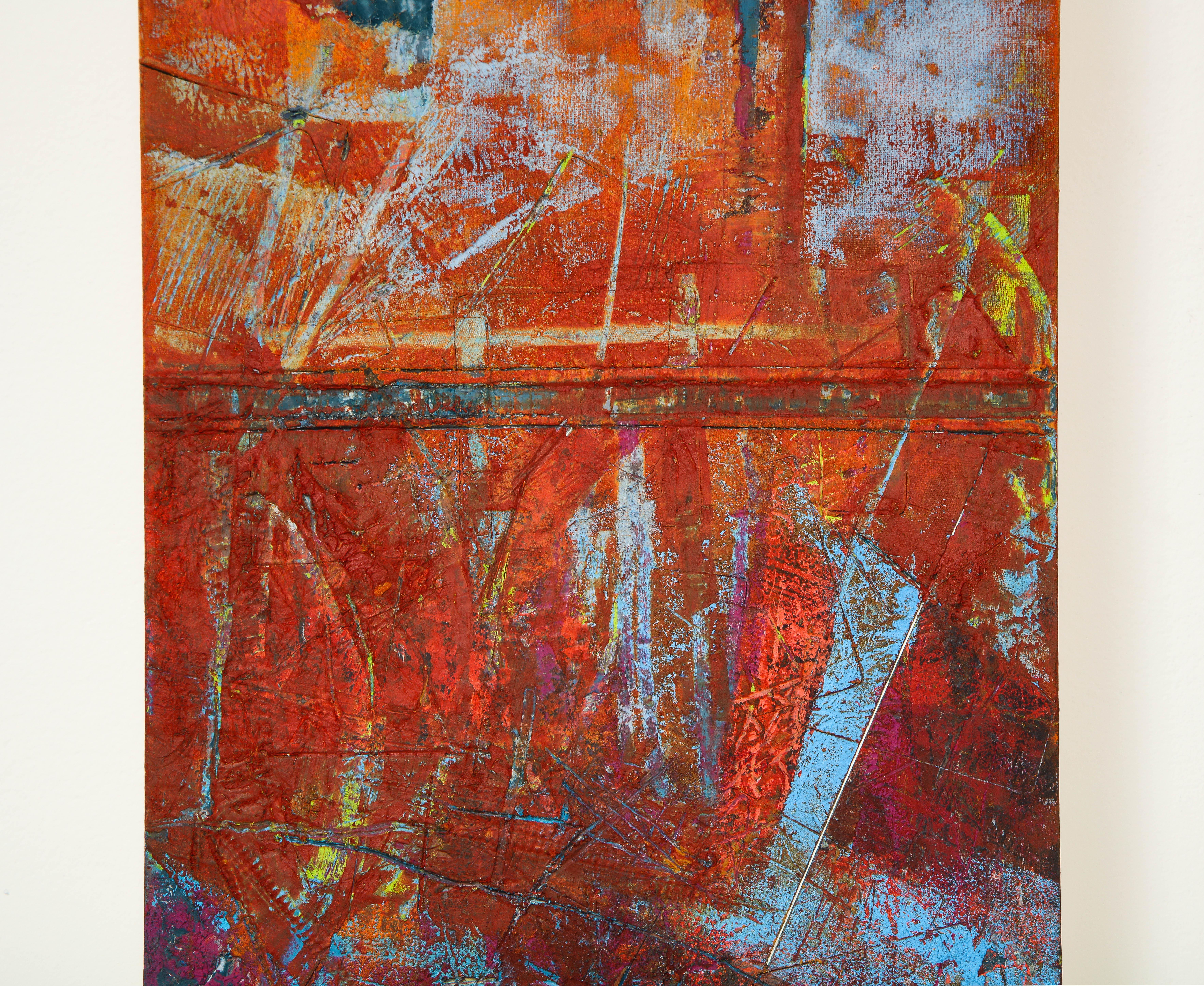 American Stephanie Massaux Contemporary Abstract Painting, Distress, 2021