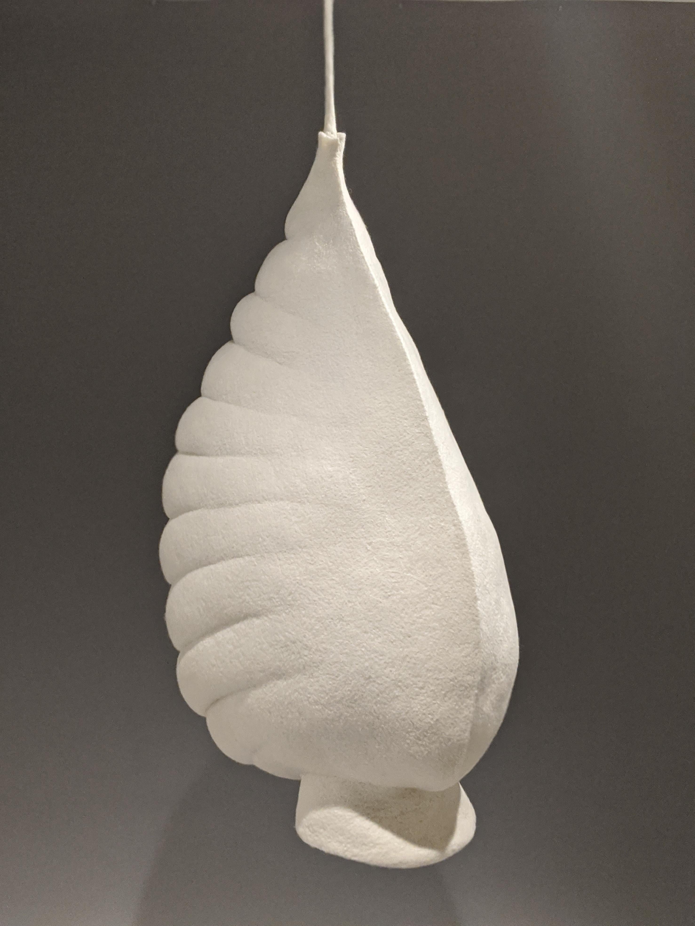 Stephanie Metz Abstract Sculpture - Hanging Pod 'Soft Serve'