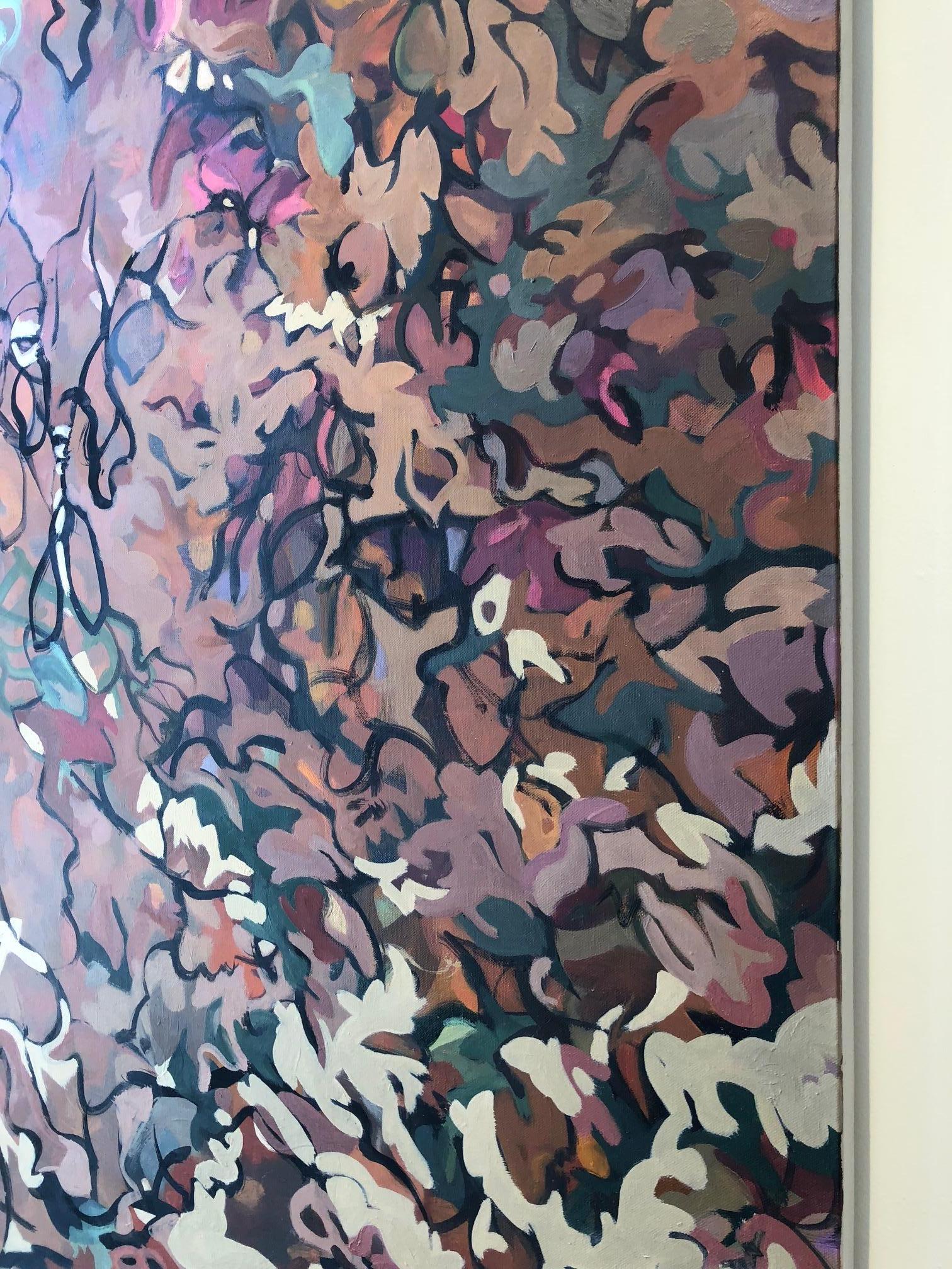 Falling Leaves / oil on canvas - 60 x 56 inches 1