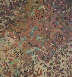 Falling Leaves / oil on canvas - 60 x 56 inches