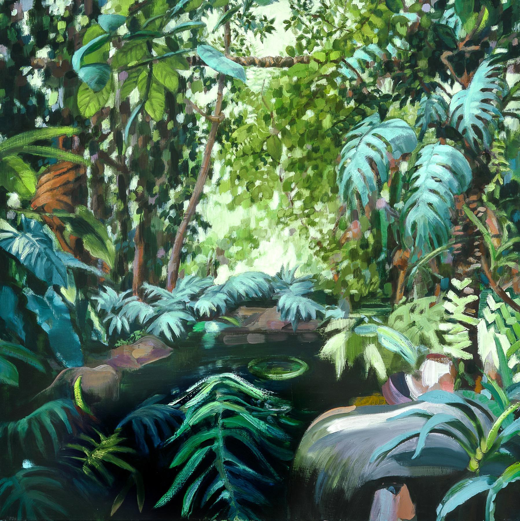 Stephanie Peek Landscape Painting - Rousseau's Garden