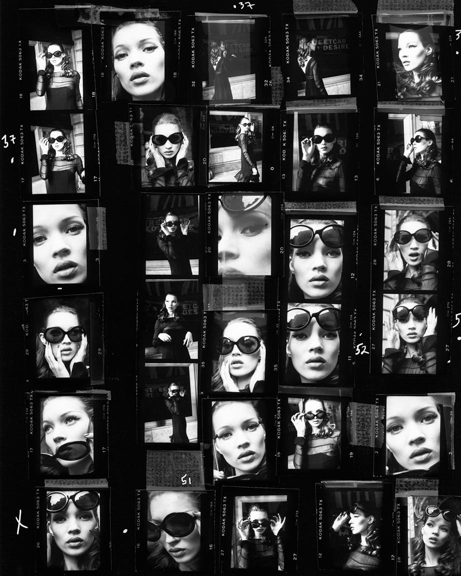 Stephanie Pfriender Stylander Black and White Photograph - Kate Moss, Desire, Harper’s Bazaar Uomo, New York