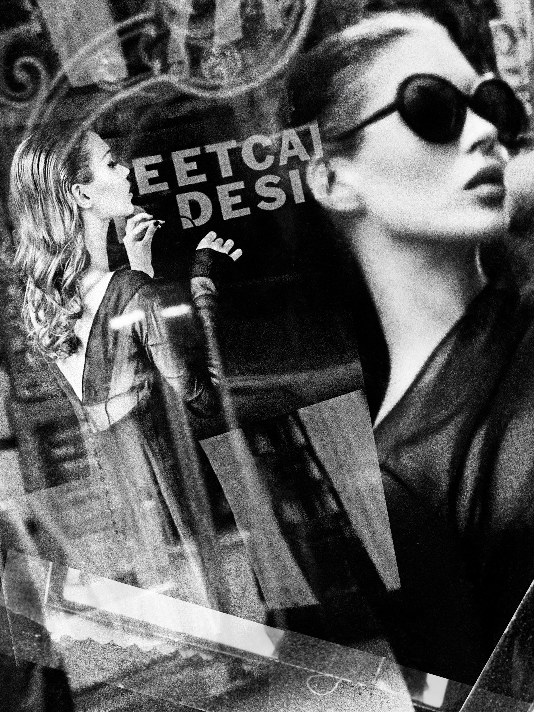 Stephanie Pfriender Stylander Black and White Photograph – Kate Moss, „Sterndust“, 1992/2024, Kate Moss