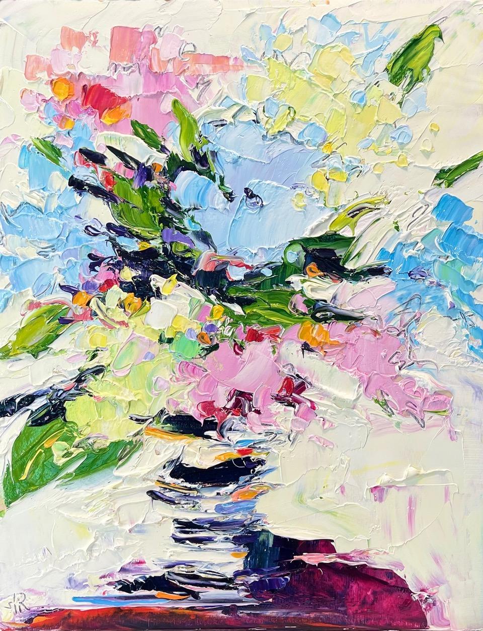 Stephanie Reiter Still-Life Painting - Happy Hydrangeas