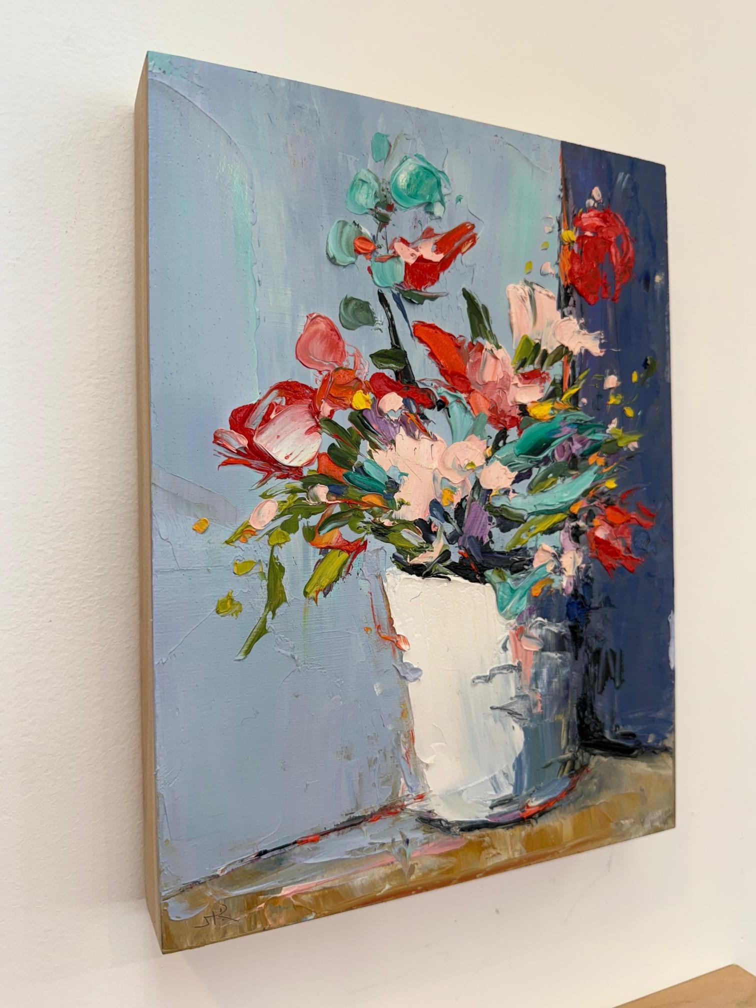 Painting for me is about capturing the light and beauty of the day. Usually a landscape will hit me and say, “paint me”.  Then I know I must capture it.  My reactions and interpretations combined with the right pigments and line express the natural