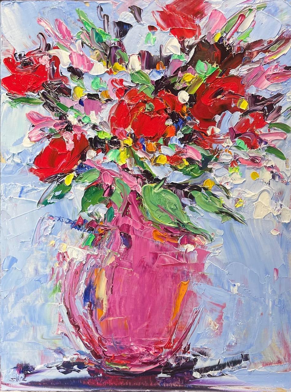 Stephanie Reiter Still-Life Painting - Roses Are Red