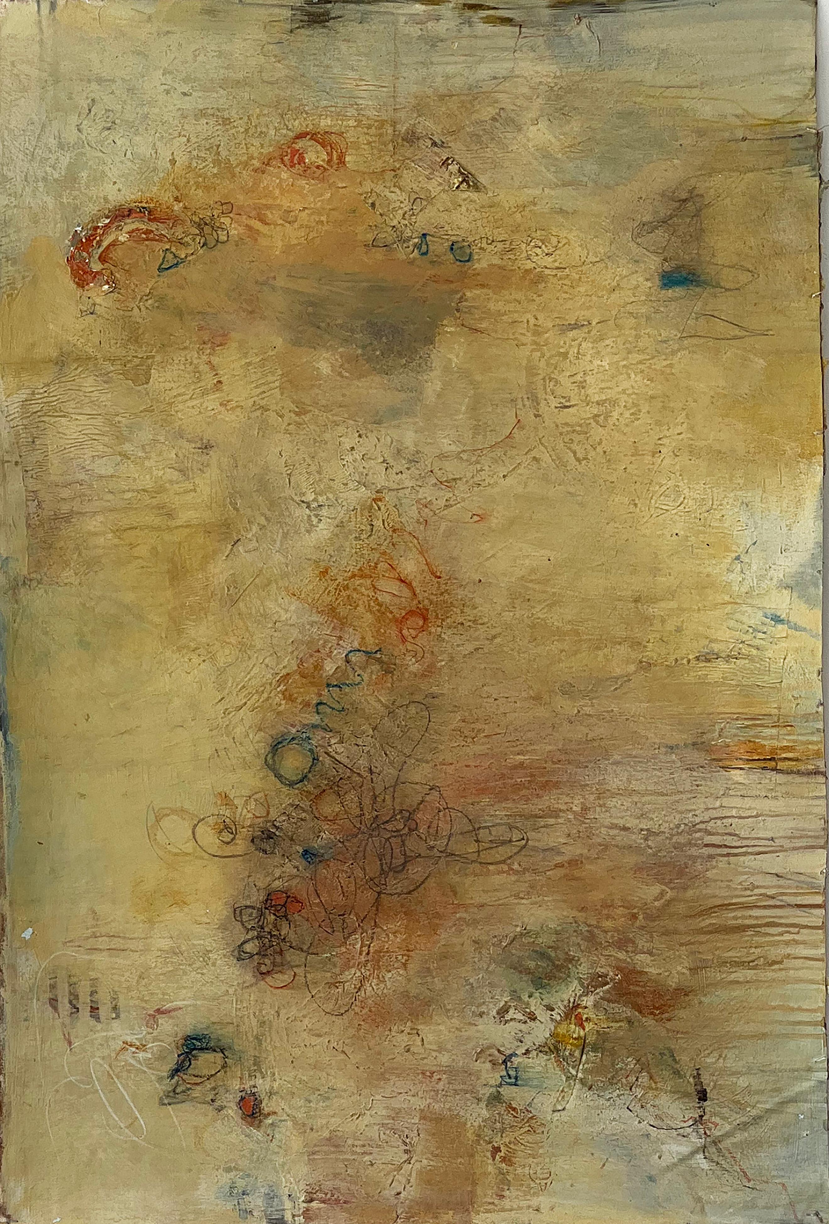 Abstract Painting di Stephanie Visser  - Tra cielo e terra: Lo spazio intermedio - acrilico su tela