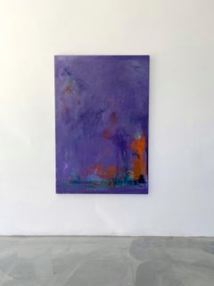 Between Heaven and Earth: Untitled #1 acrylic, graphite, oil pastels on canvas