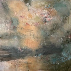 Nach unten schauen, um nach oben zu sehen – Acryl, Ölpastell, Graphit auf Leinwand