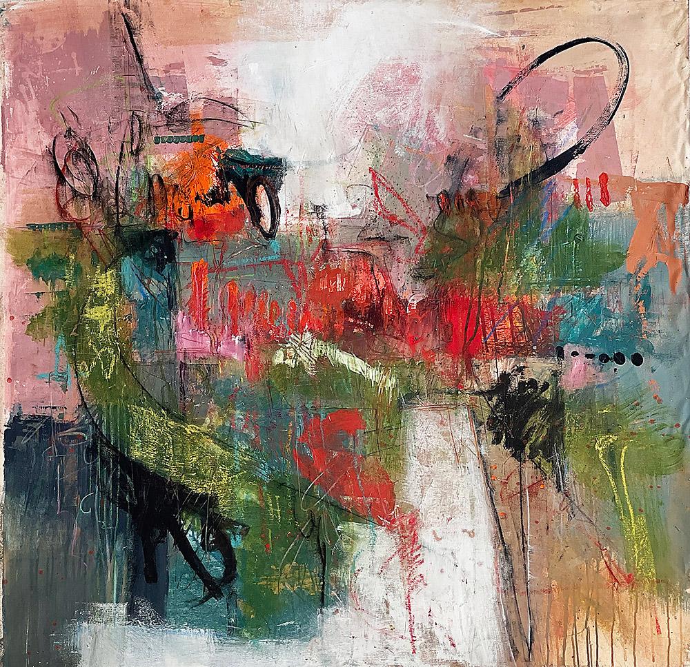 Stephanie Visser  Abstract Painting - Montreat Series: Untitled #4- acrylic on canvas