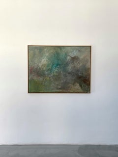 "Mysterium: Untitled #14"  mixed media on panel, framed