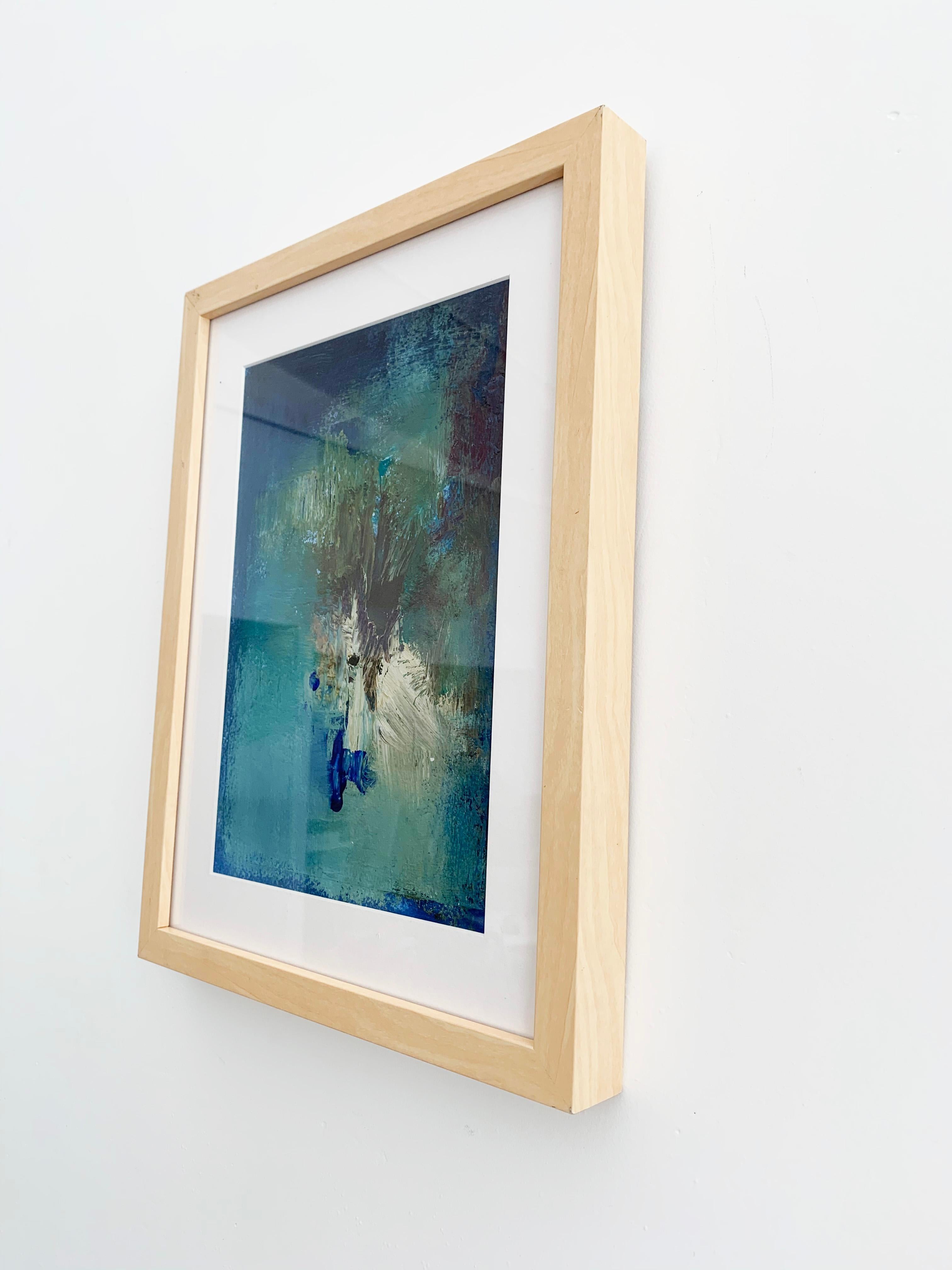 „Querencia“ – Ölgemälde auf Papier, gerahmt – Painting von Stephanie Visser 