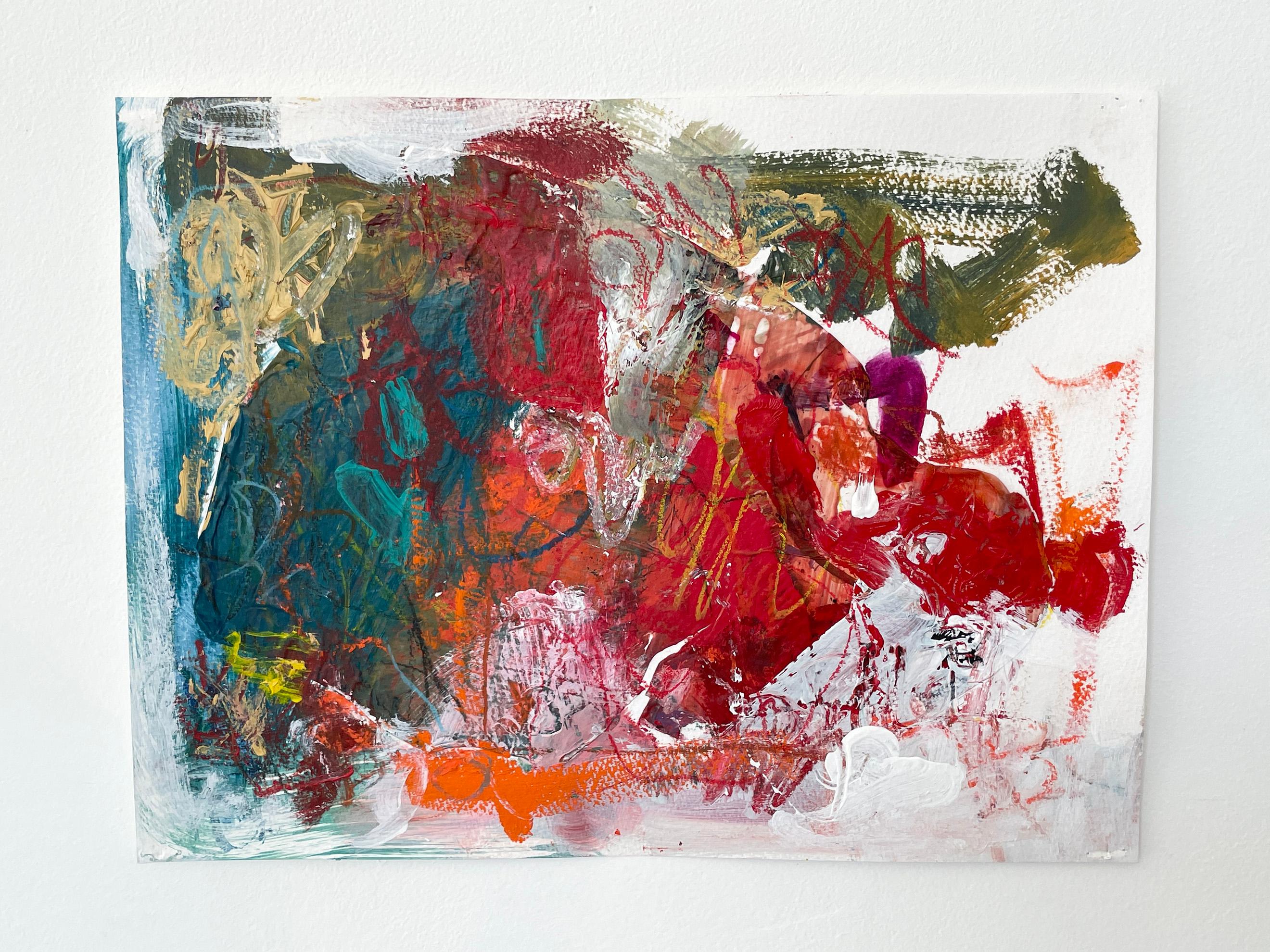 Small Works on Paper, Untitled #10 - Painting by Stephanie Visser 