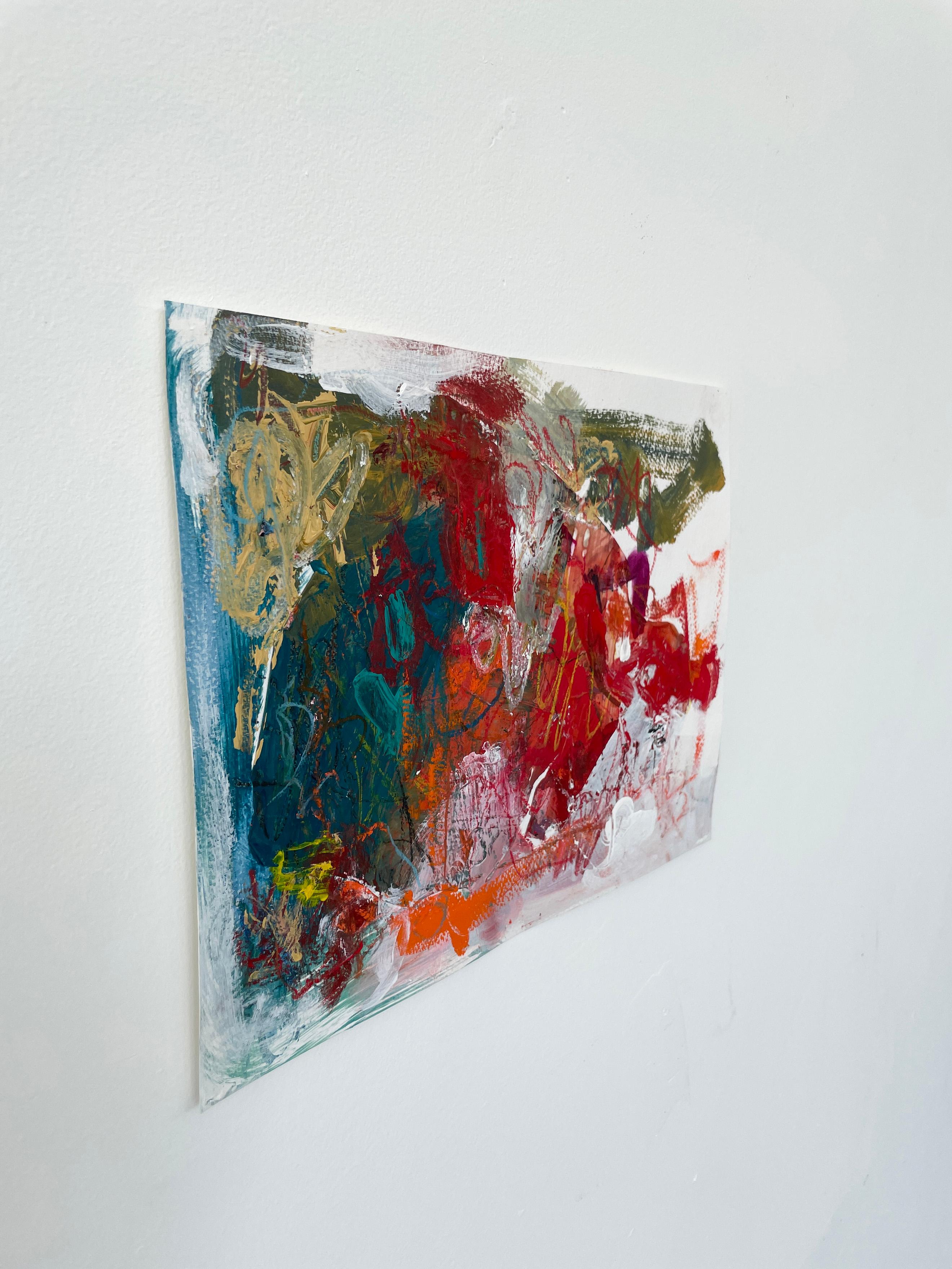 Small Works on Paper, Untitled #10 - Abstract Painting by Stephanie Visser 