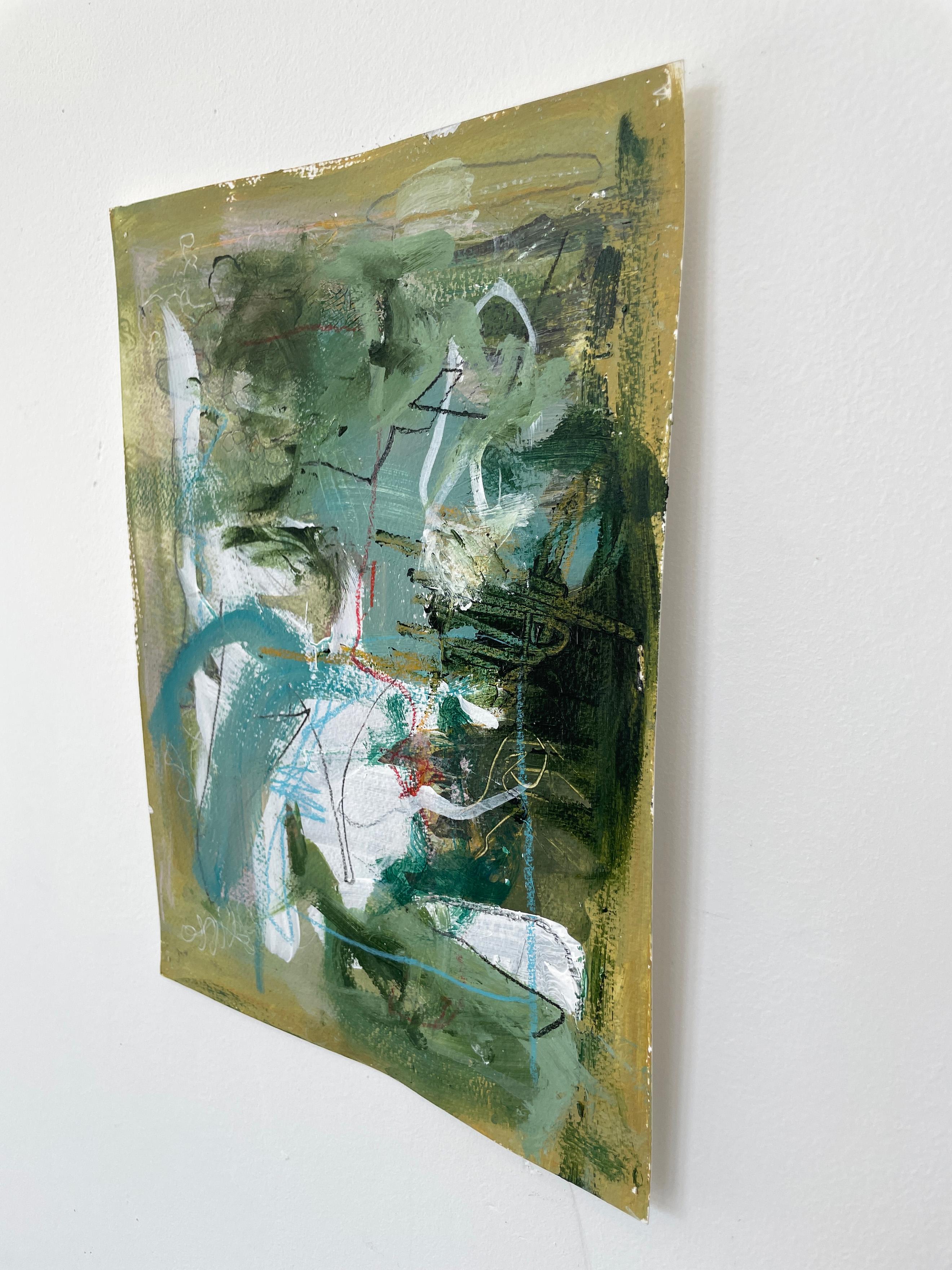 Small Works on Paper, Untitled #11 - Abstract Painting by Stephanie Visser 