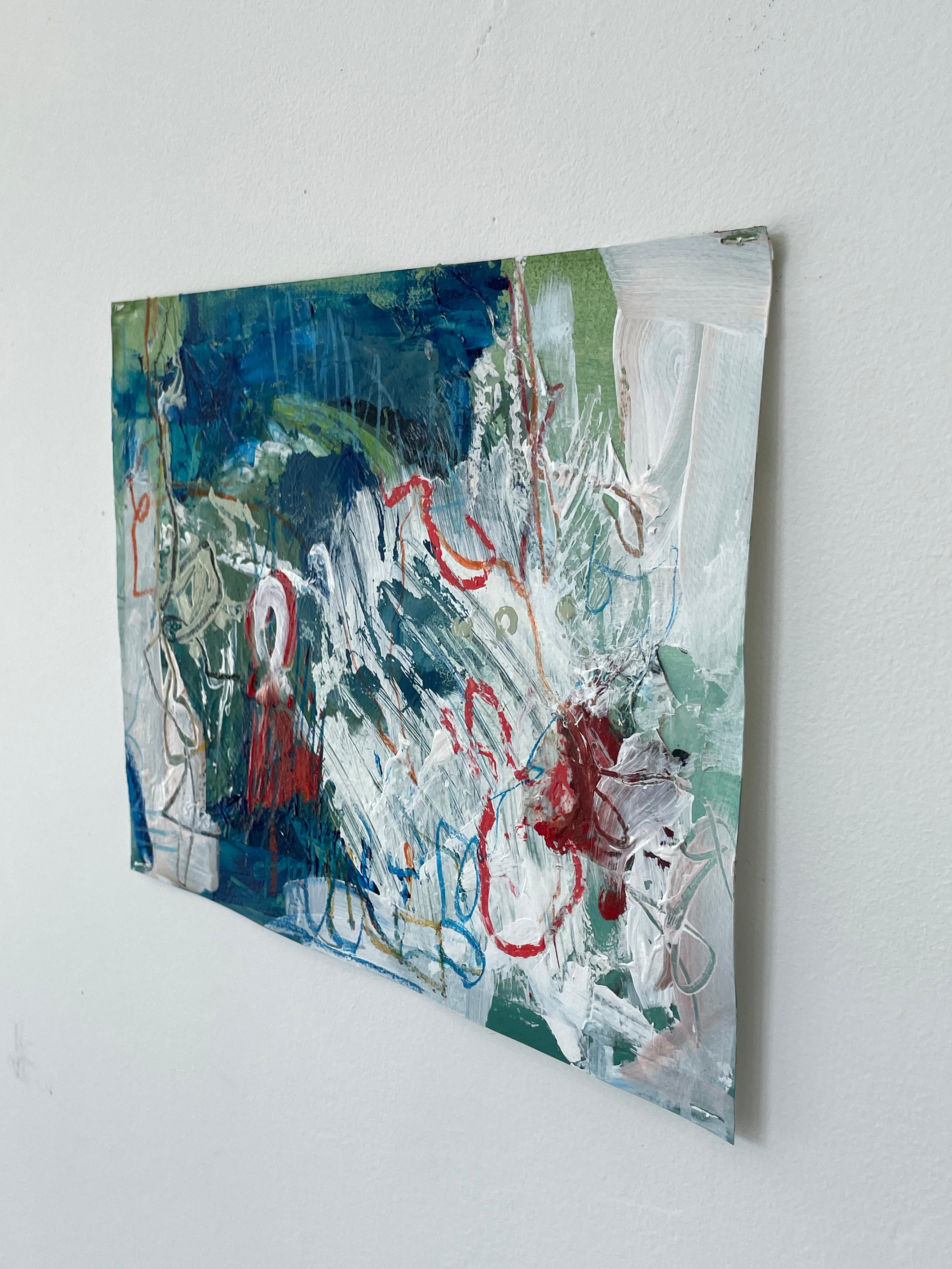 Small Works on Paper, Untitled #12 - Abstract Painting by Stephanie Visser 