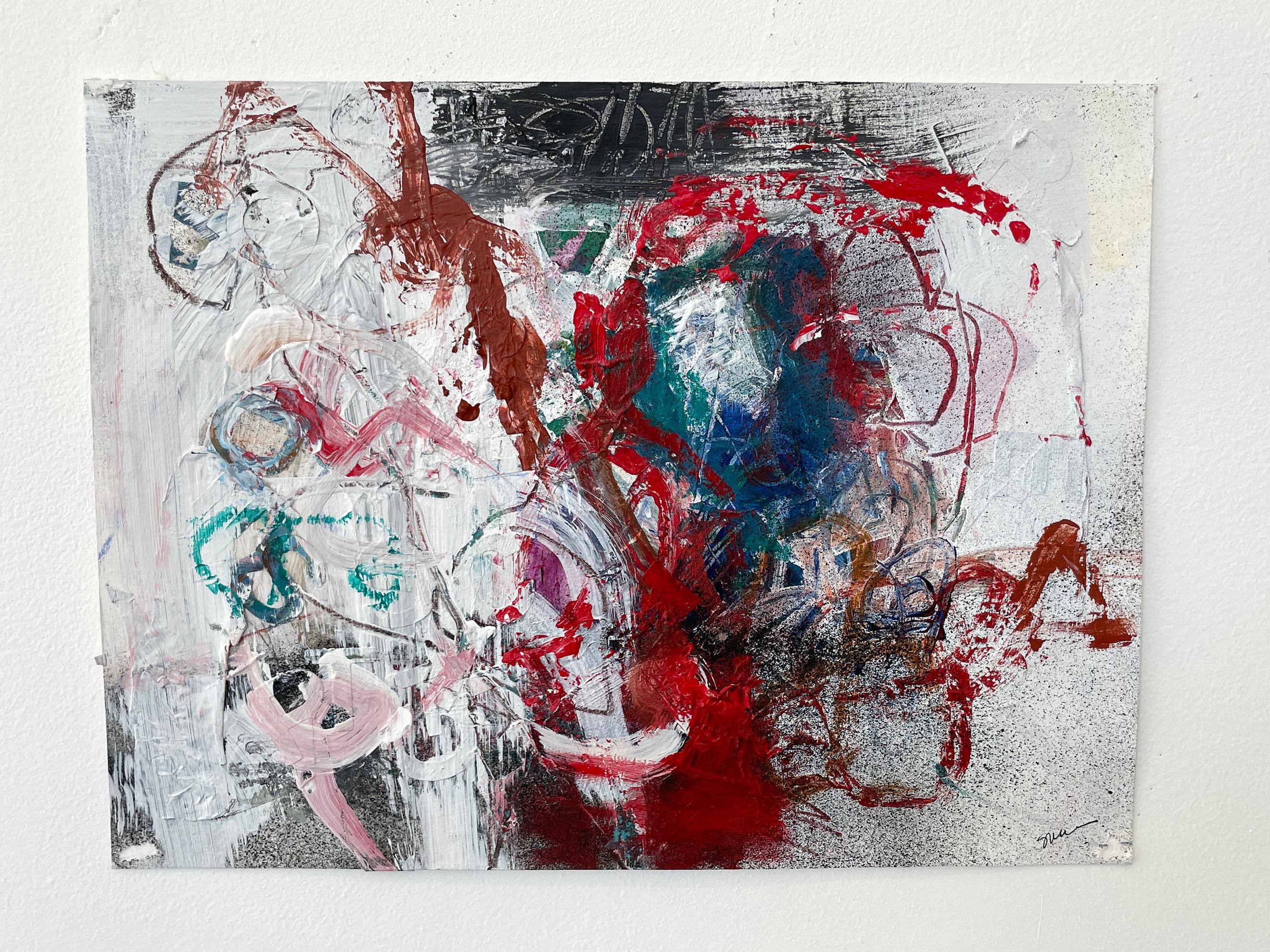 Small Works on Paper, Untitled #16 - Abstract Painting by Stephanie Visser 