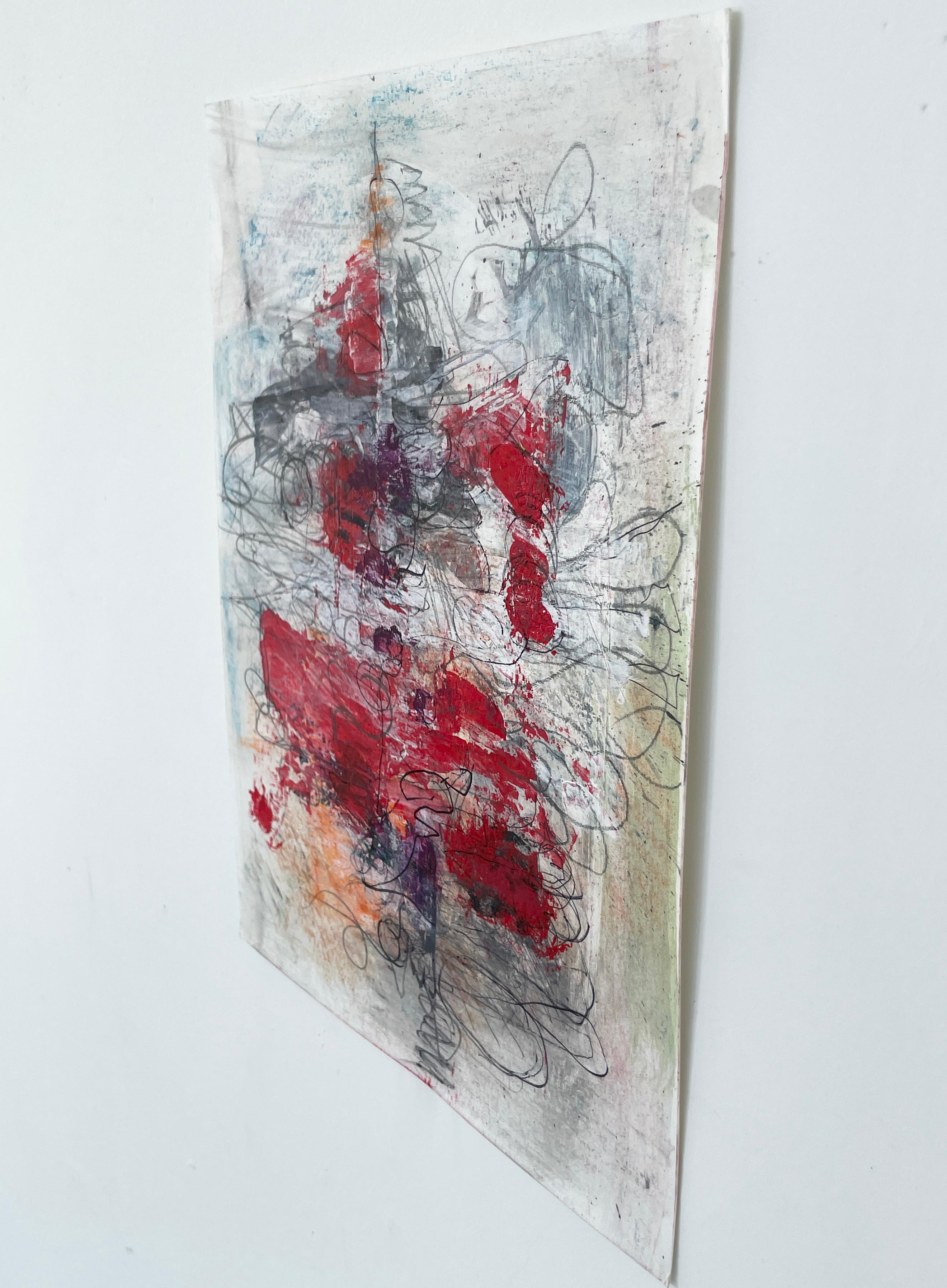 Small Works on Paper, Untitled #7 - Abstract Painting by Stephanie Visser 