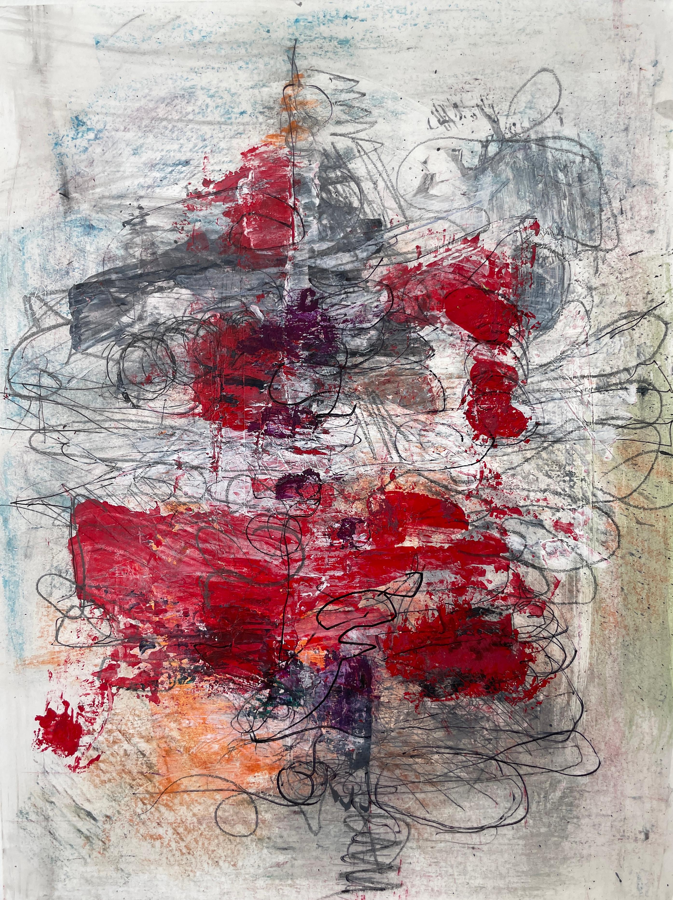 Stephanie Visser  Abstract Painting - Small Works on Paper, Untitled #7