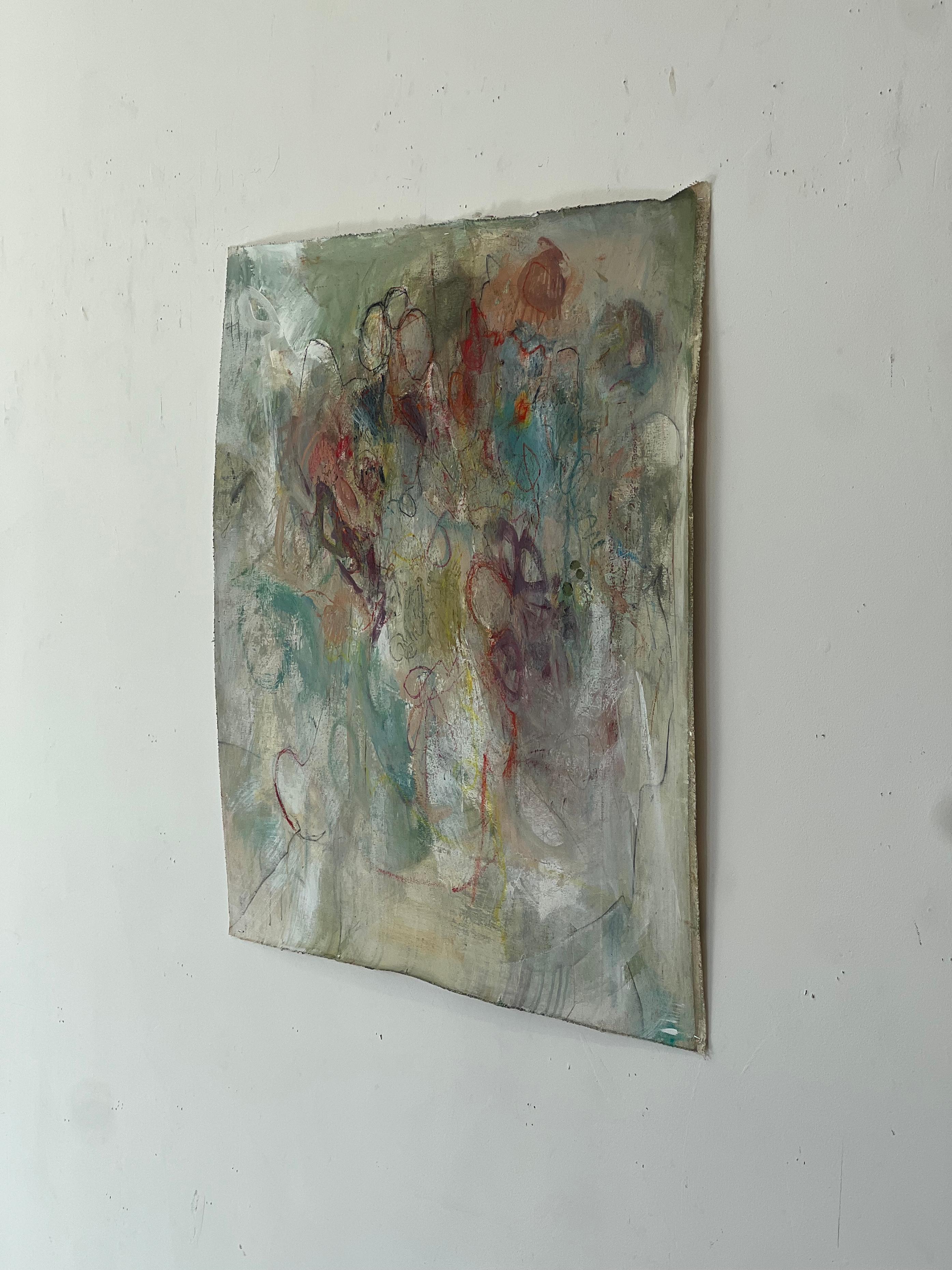 Untitled #10- acrylic on canvas - Painting by Stephanie Visser 