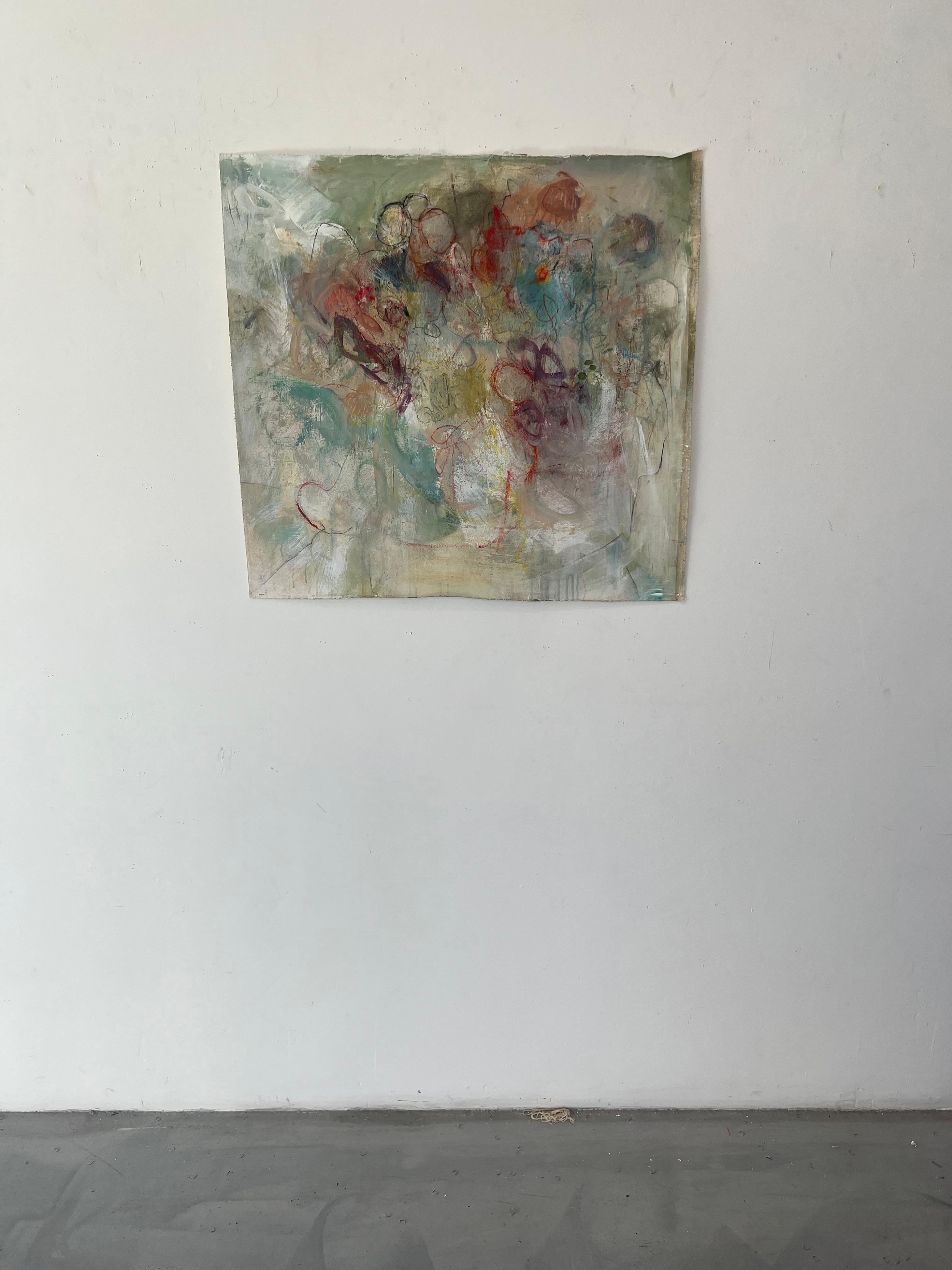 Ohne Titel #10 – Acryl auf Leinwand (Abstrakt), Painting, von Stephanie Visser 
