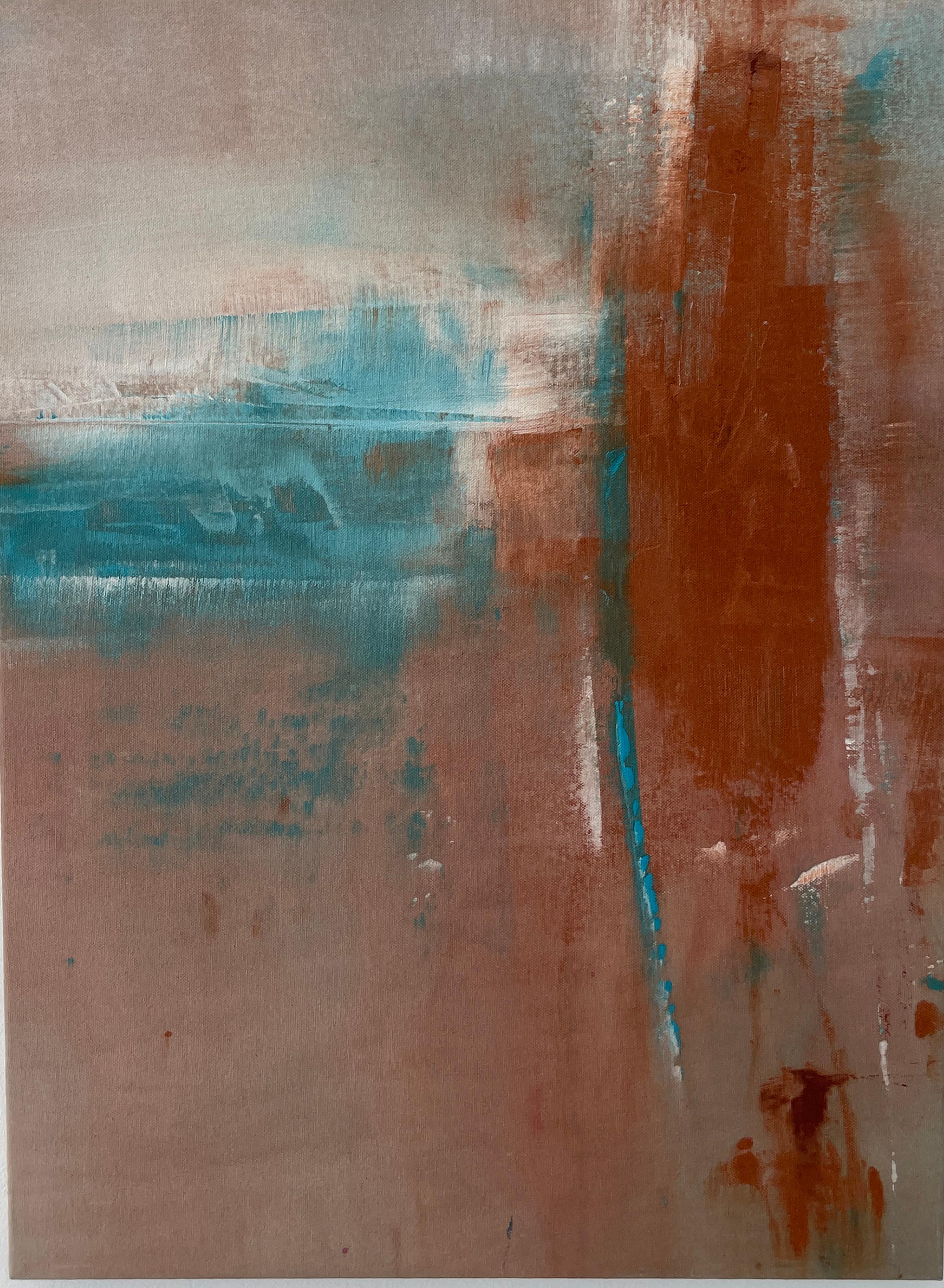 Stephanie Visser  Abstract Painting - Water and Light, Untitled #1 - acrylic on canvas