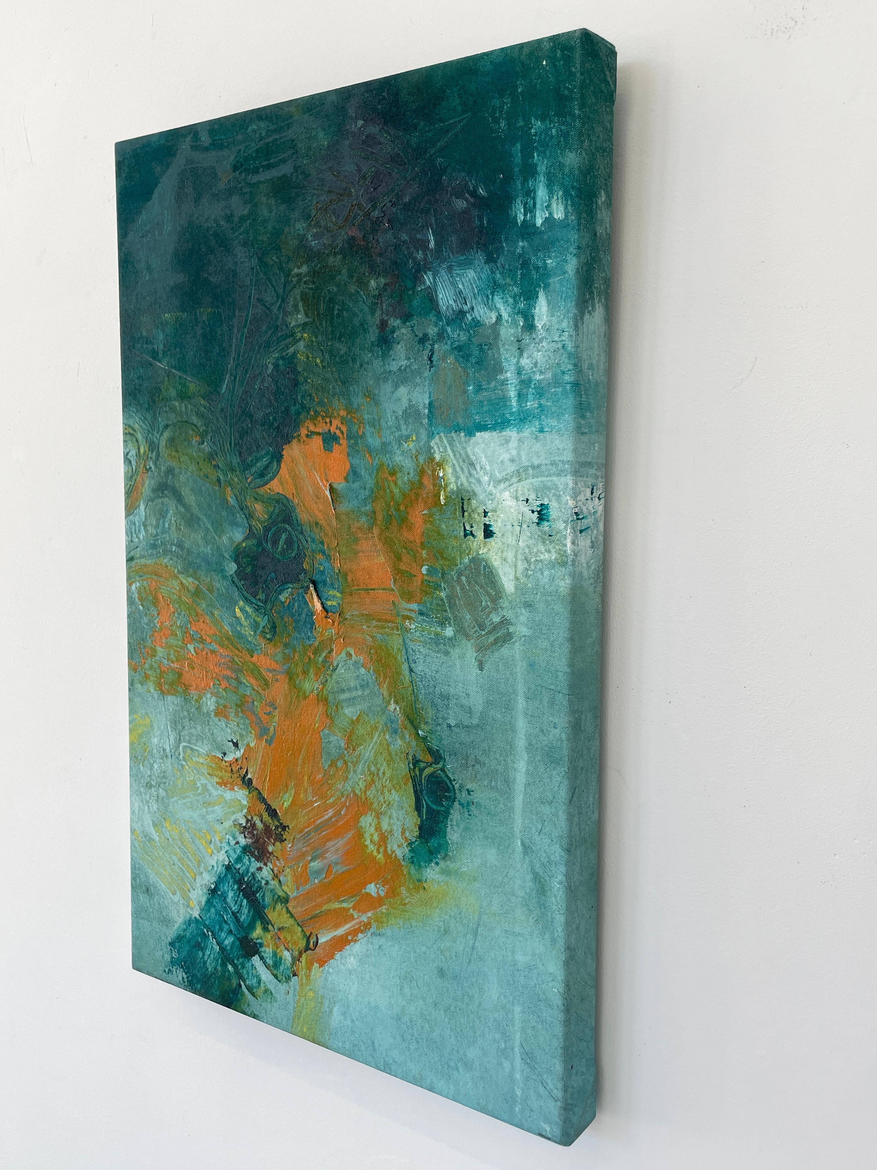 Water and Light, Untitled #10- acrylic on canvas - Abstract Painting by Stephanie Visser 