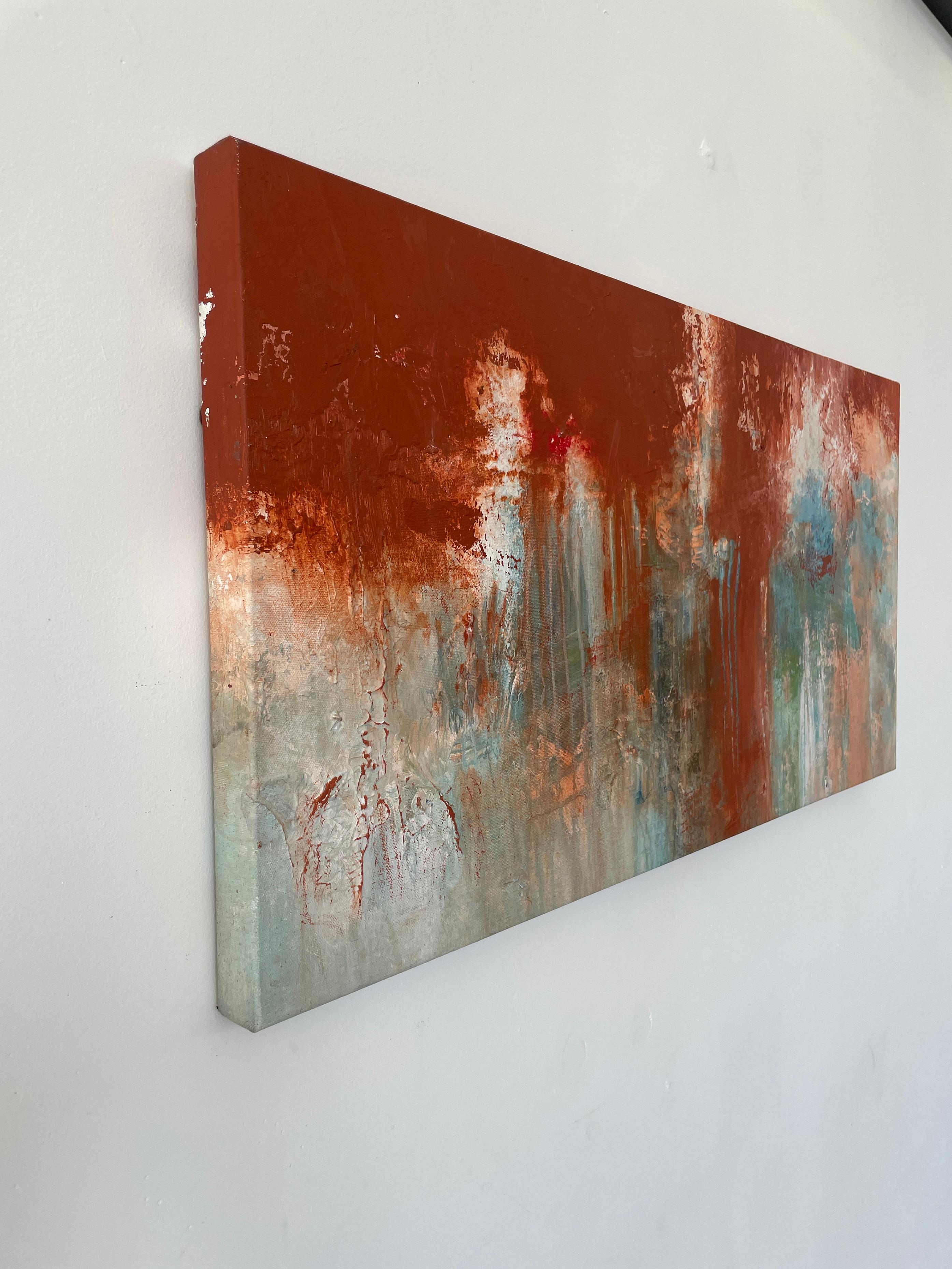 Water and Light, Untitled #4- acrylic on canvas - Abstract Painting by Stephanie Visser 