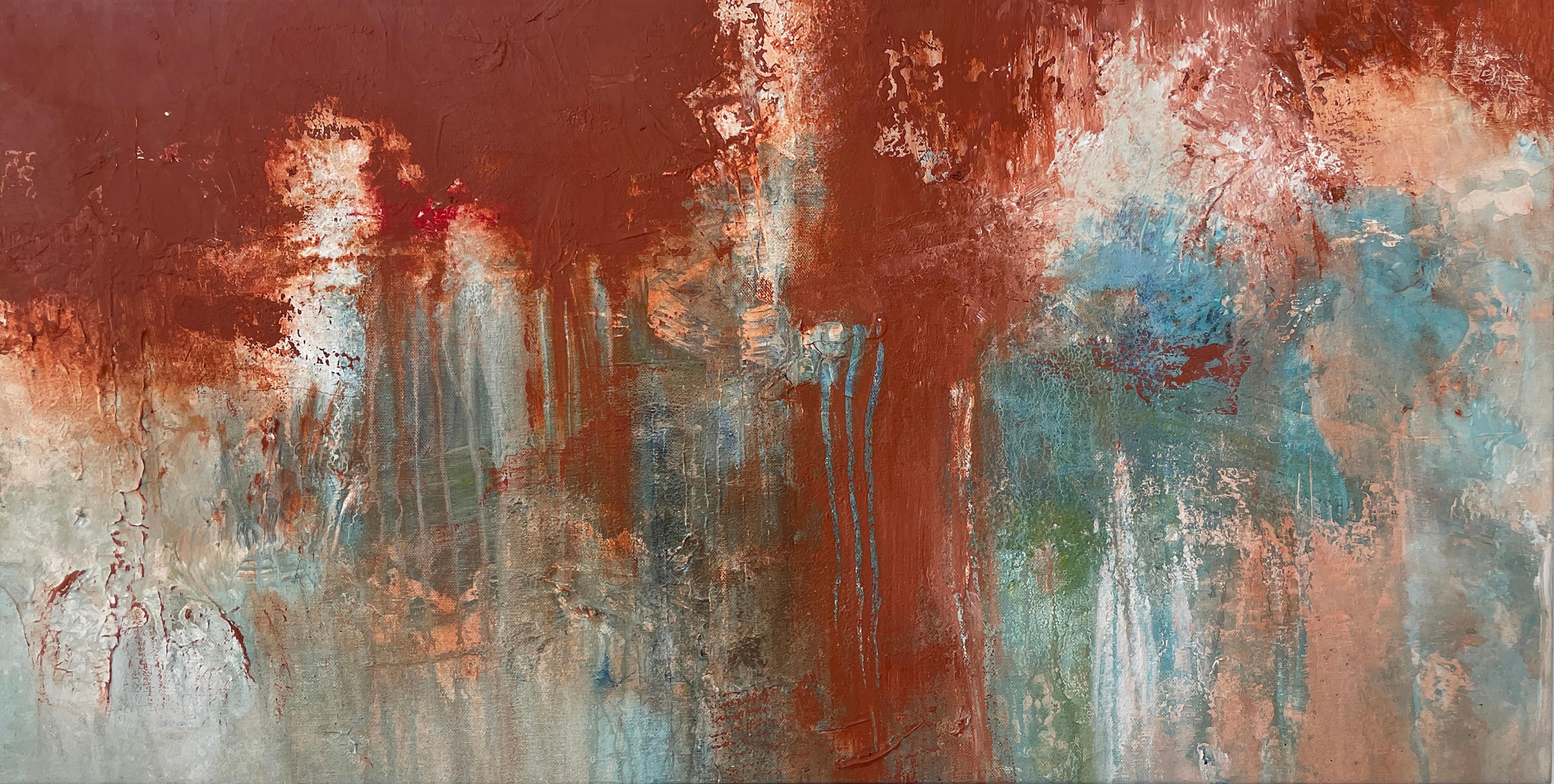 Stephanie Visser  Abstract Painting - Water and Light, Untitled #4- acrylic on canvas