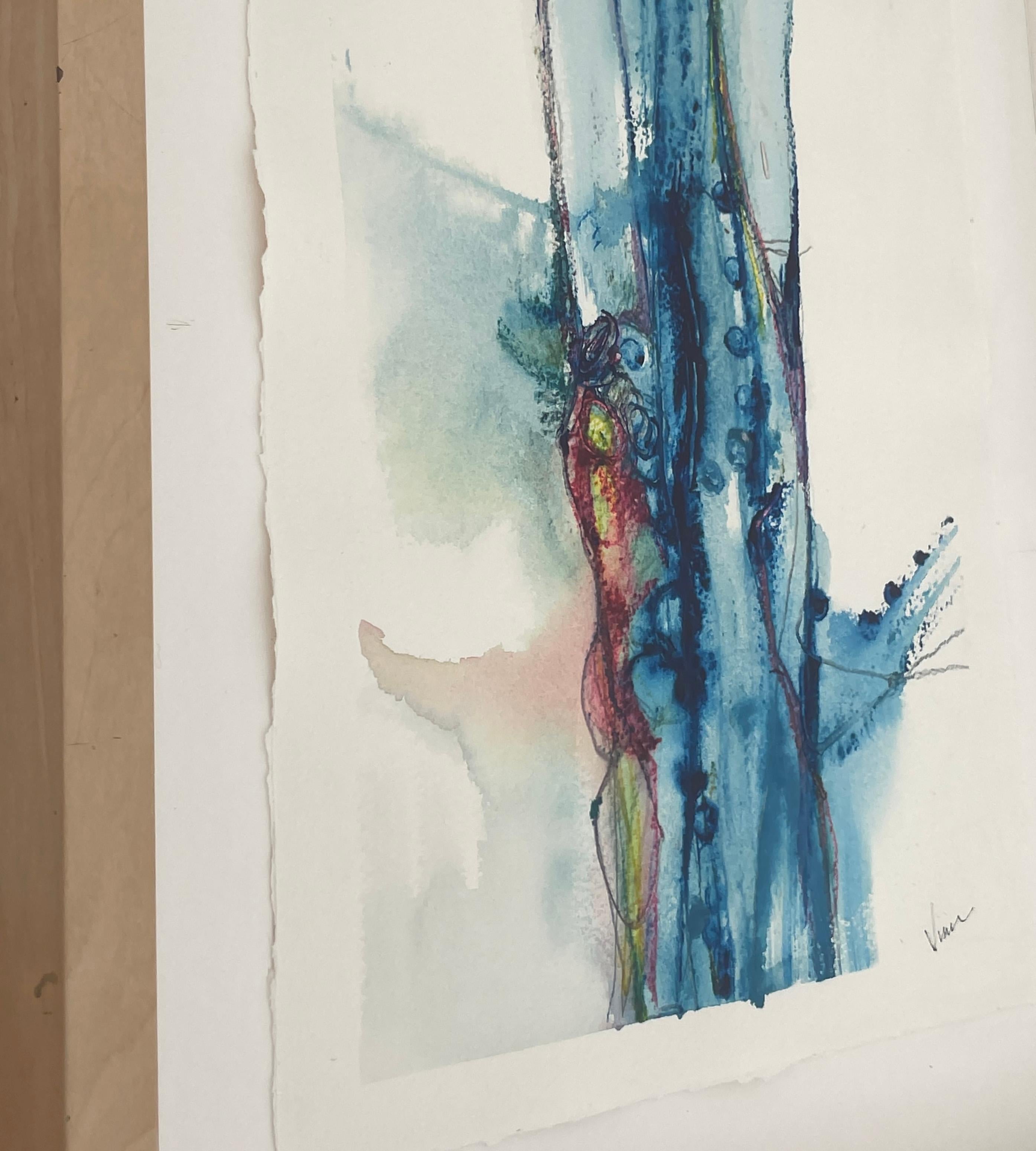 Water and Light, Untitled #9 - watercolor on paper For Sale 4
