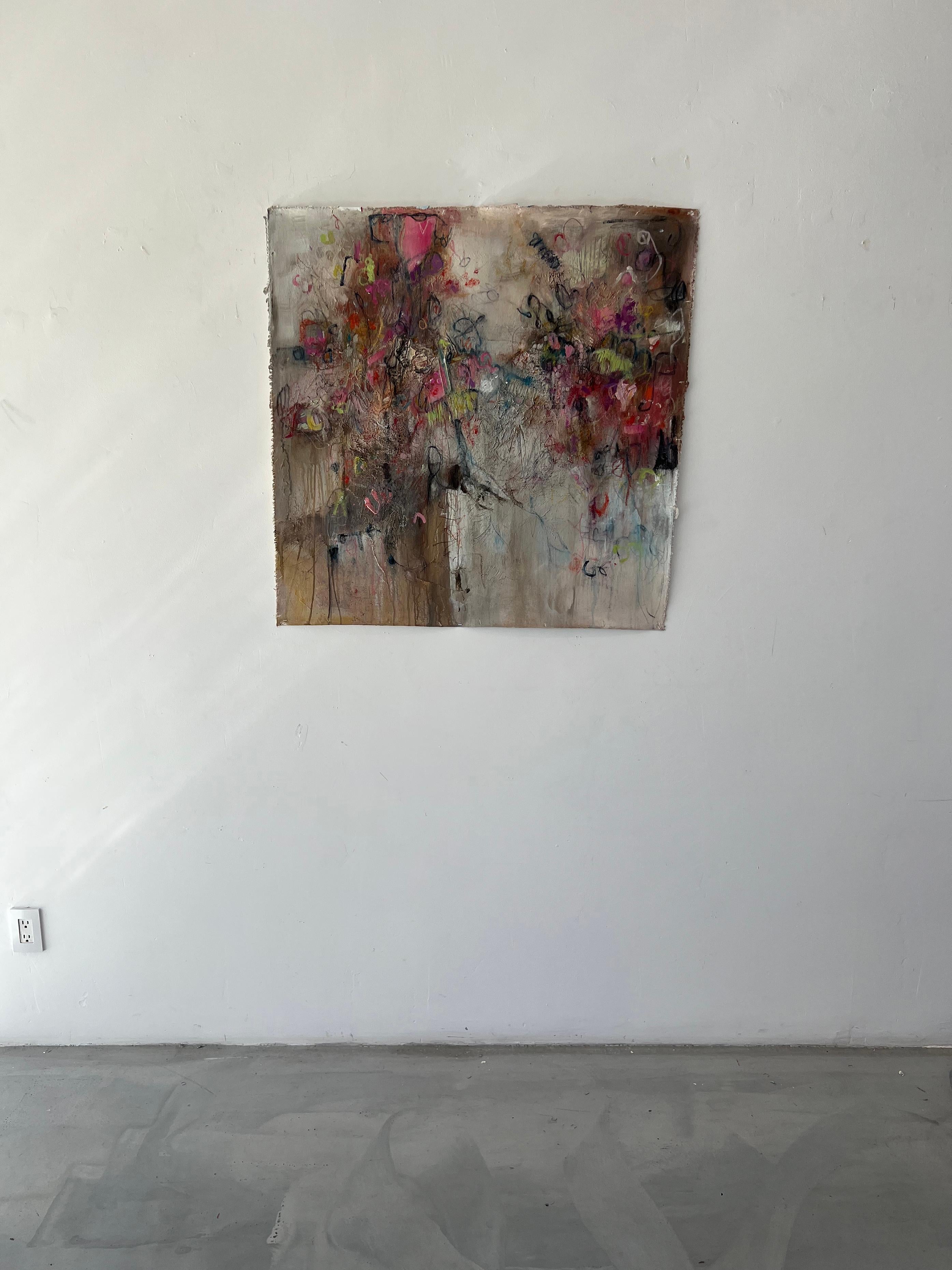 Acqua e luce: Walking on Sunshine - acrilico su tela - Painting di Stephanie Visser 