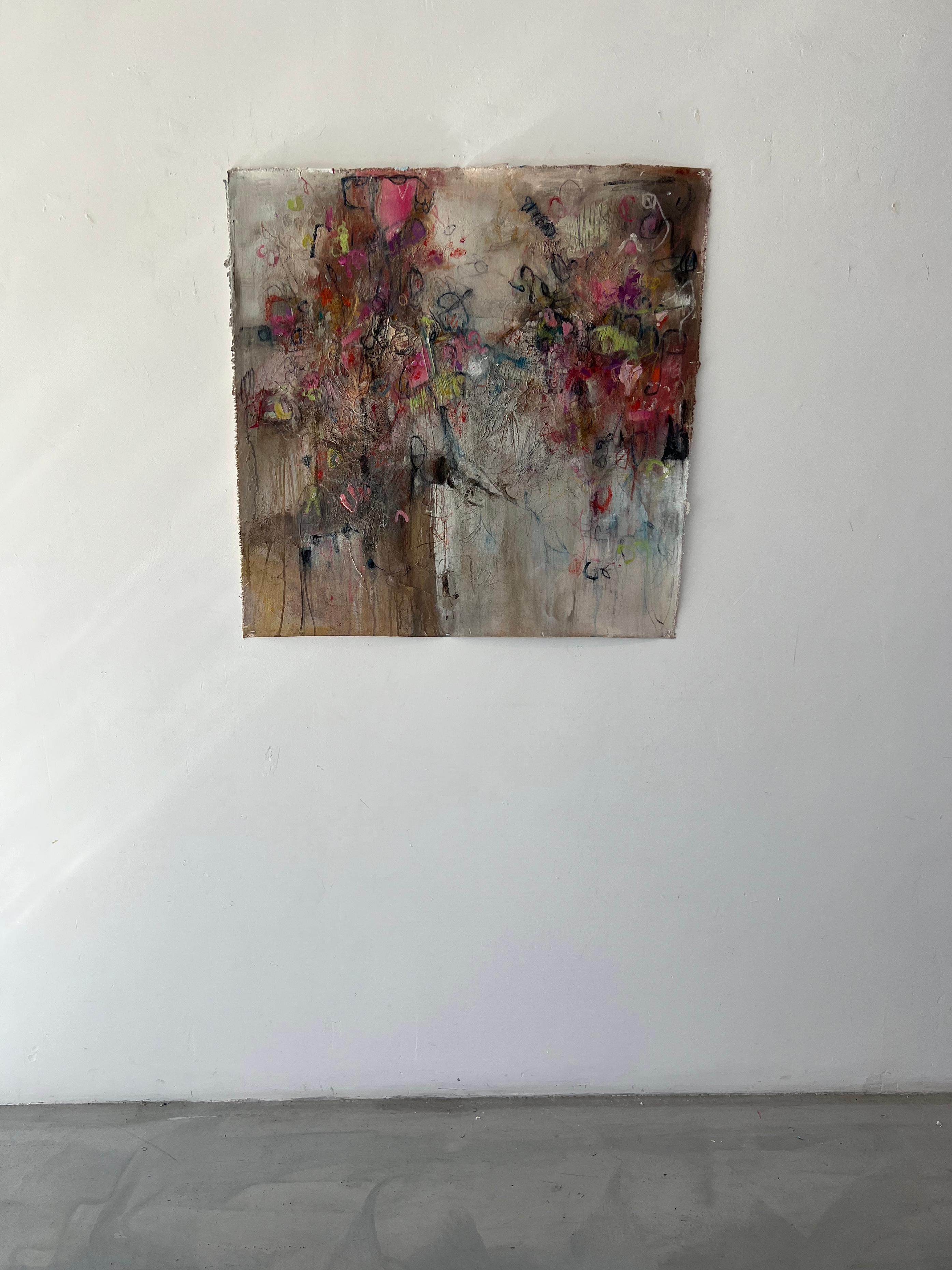 Acqua e luce: Walking on Sunshine - acrilico su tela - Painting Astratto di Stephanie Visser 