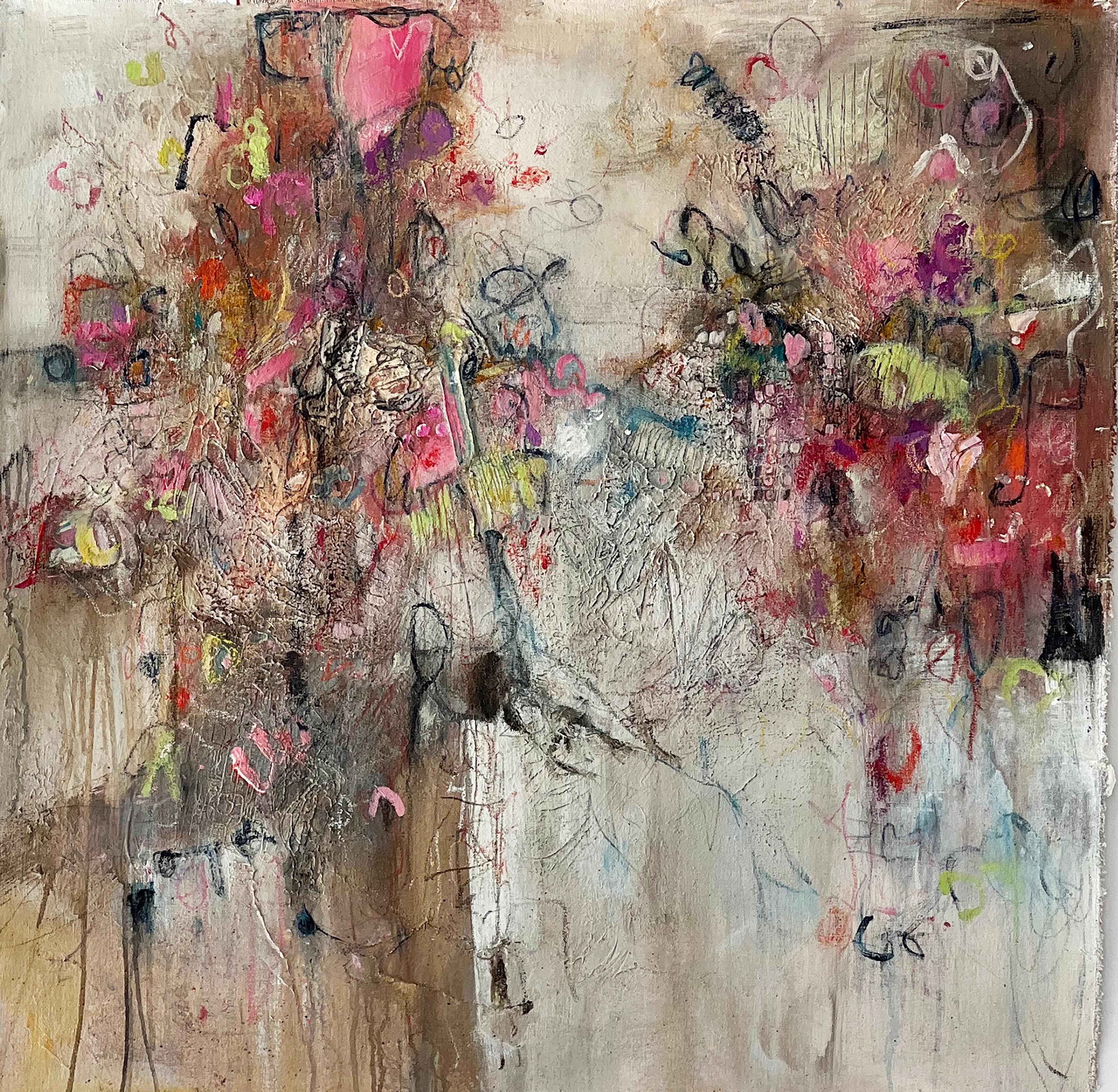 Abstract Painting di Stephanie Visser  - Acqua e luce: Walking on Sunshine - acrilico su tela