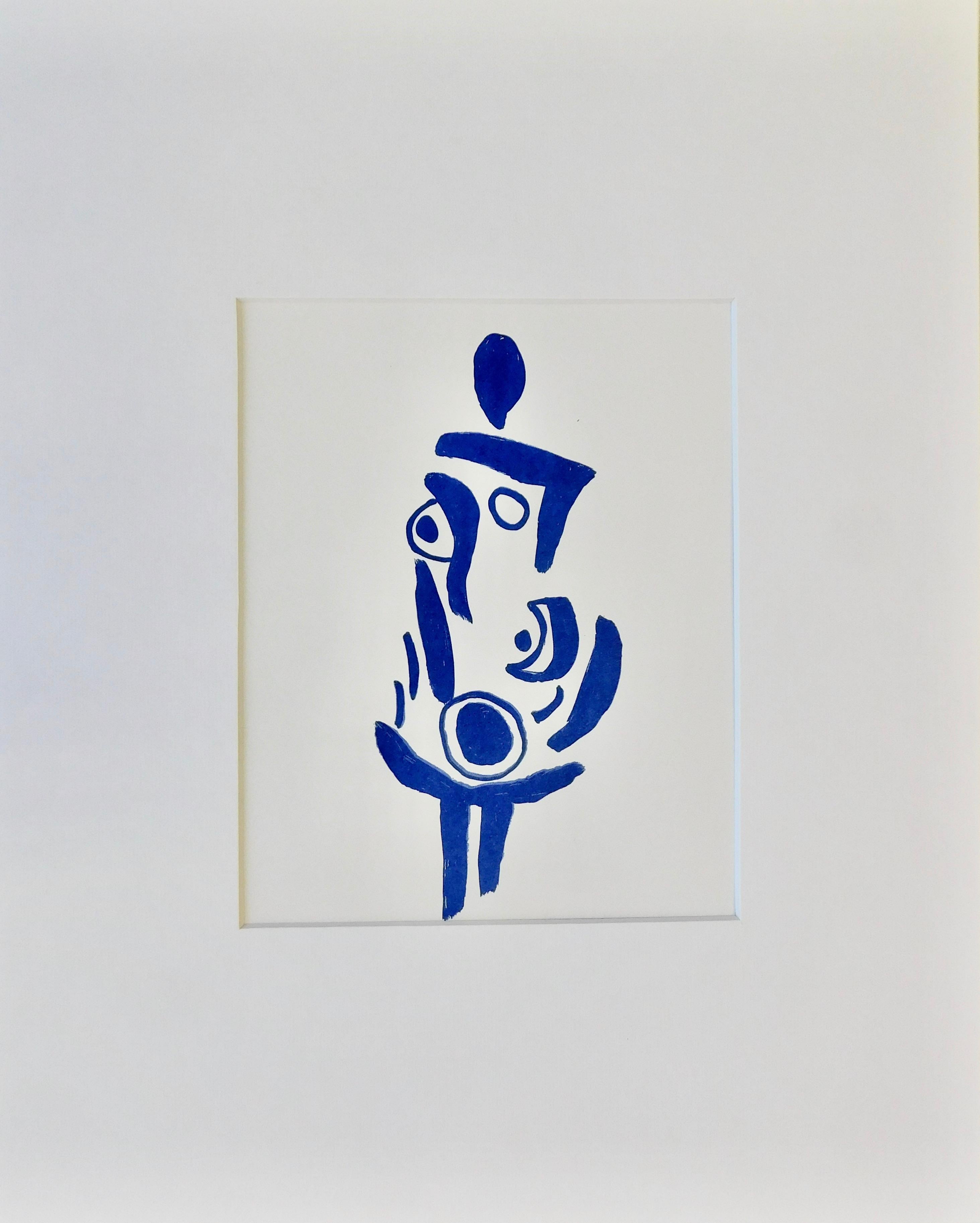 Silk screen print , Blue Dress , is on archival paper in a brilliant cobalt blue 
By Stephanie Wheeler
Abstract expressionism 
Image is 12 X 9
20 X 16 white mat included 
Ready to frame
4 colorways in this series