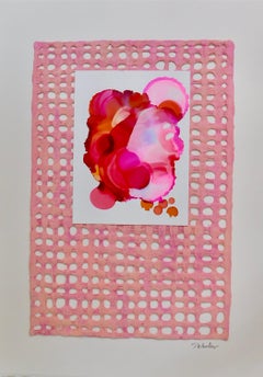 Pink Adorn Mixed Media , Collage by s. Wheeler